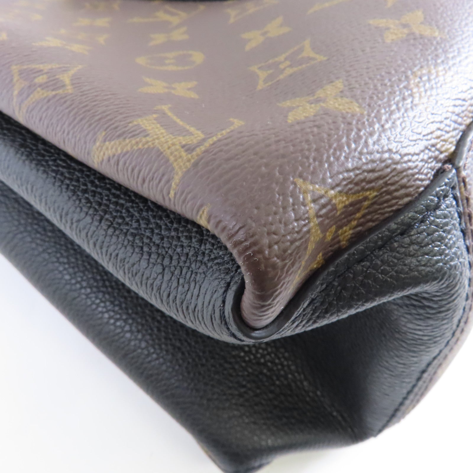 LOUIS VUITTON Monogram Soufflot MM金扣手挽肩背兩用袋啡色