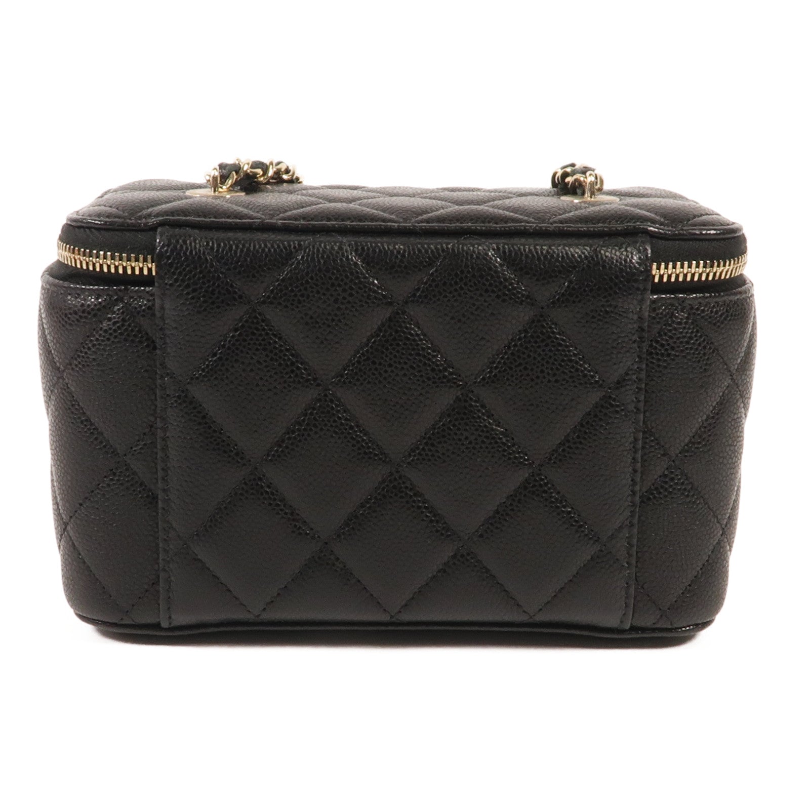 CHANEL 牛皮皮革Chain Shoulder金扣鏈帶肩背袋