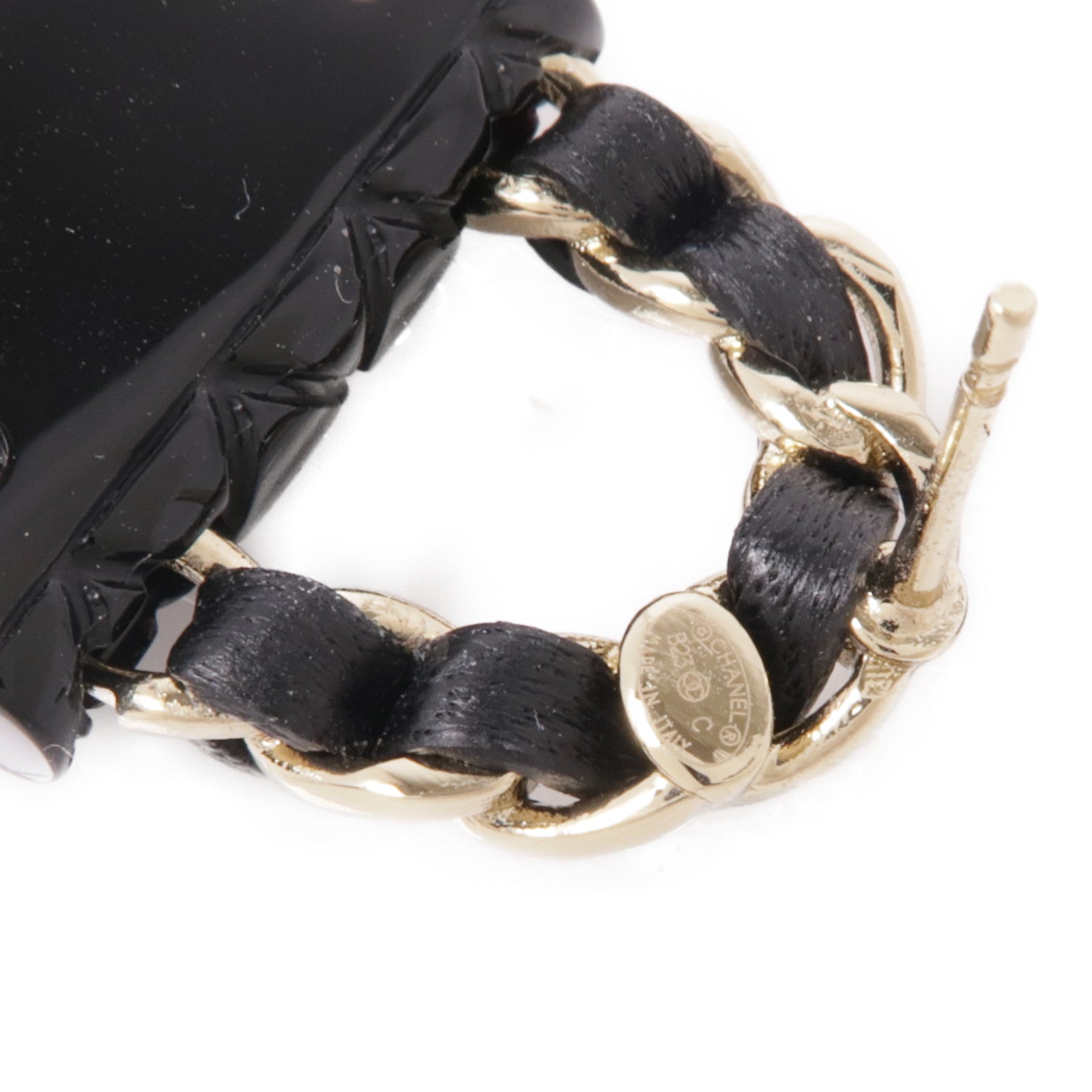 CHANEL 皮革/PVC/金屬Earrings耳環