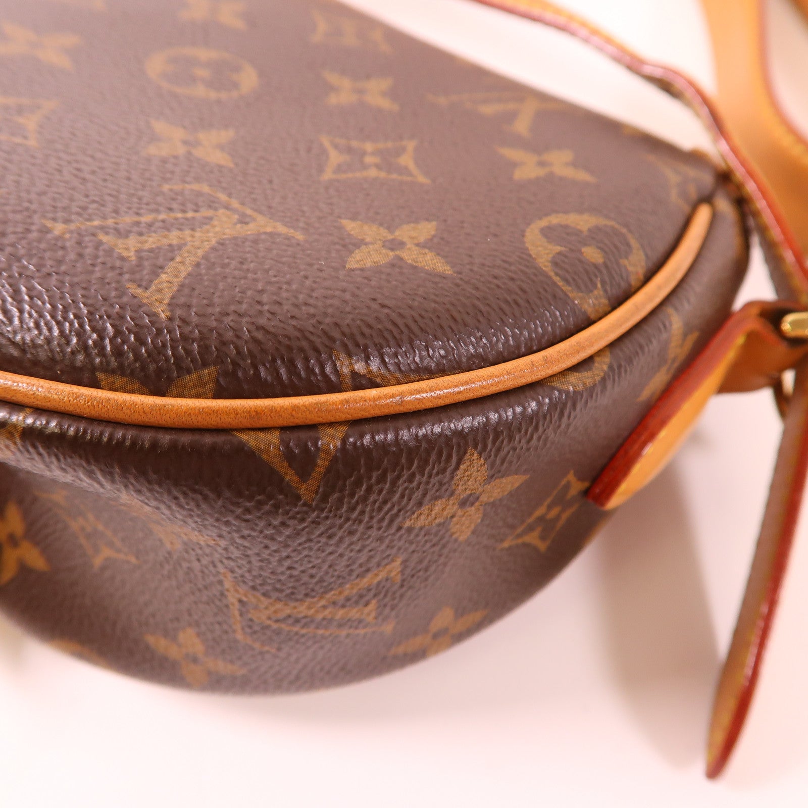 LOUIS VUITTON LV GHW Tambourin Shoulder Bag M44860 Monogram Brown