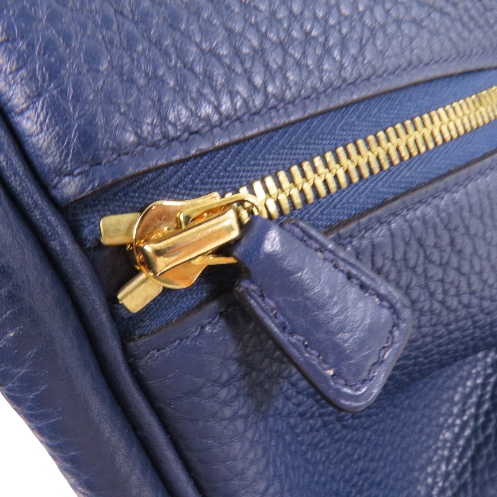 HERMES Clemence皮革Bourlingue Bag金扣肩背袋