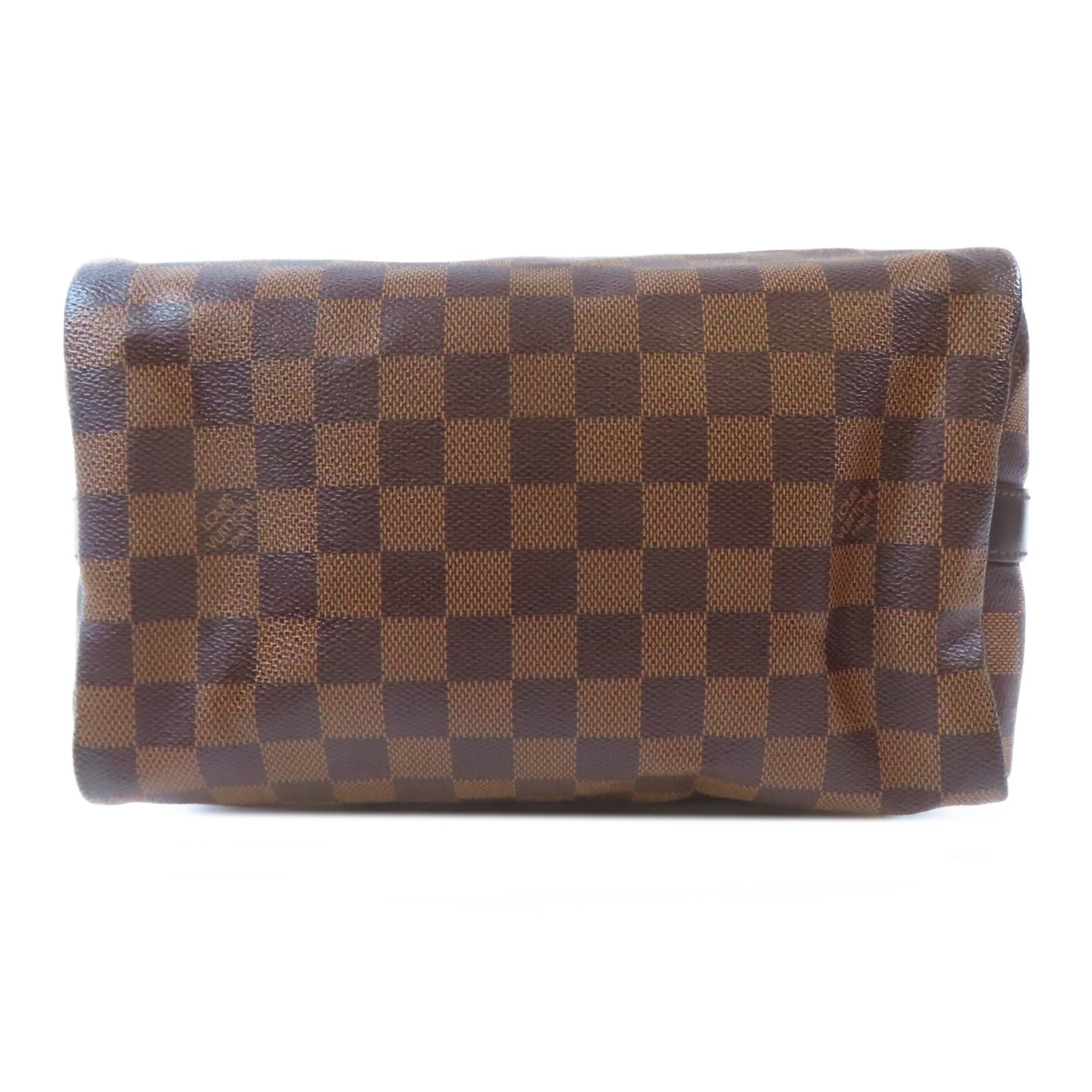 LOUIS VUITTON Damier Speedy Bandouliere 25金扣手挽肩背兩用袋啡色