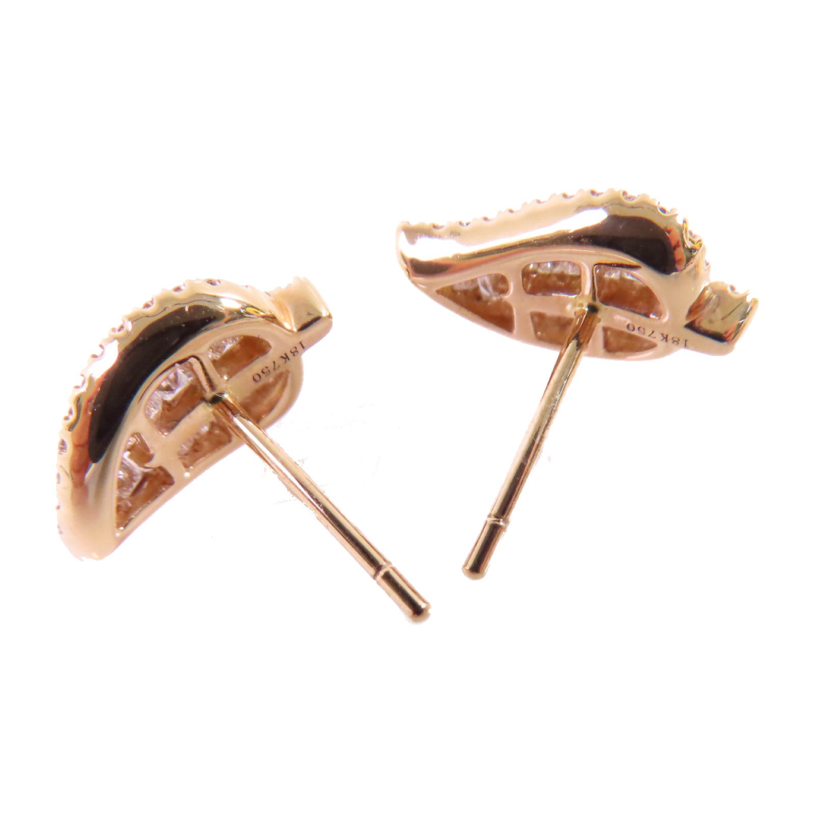 JEWELRY【激減優惠】 18K玫瑰金/鑽石Diamond Earrings金扣耳環
