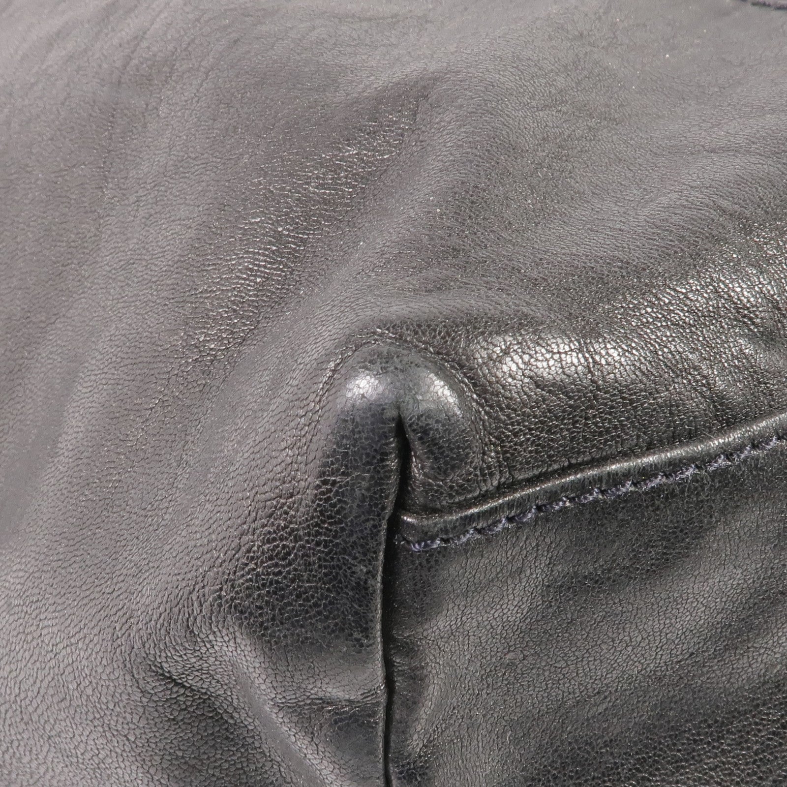 Longchamp 牛皮皮革2 Way Shoulder銀扣手挽肩背兩用袋
