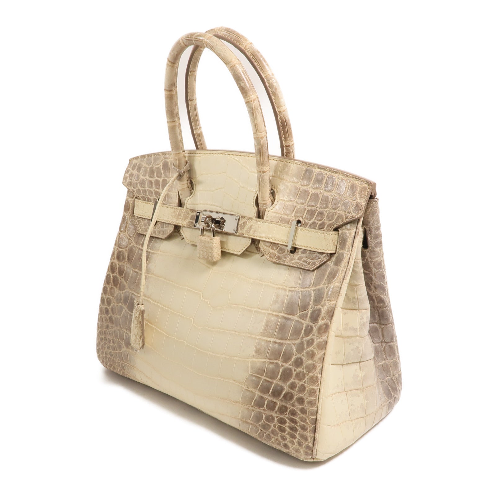 HERMES 【激減優惠】Niloticus Crocodile皮革 Birkin 30Himalaya手挽袋Mousse