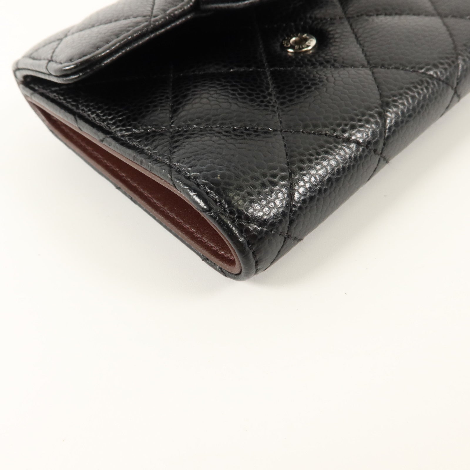 CHANEL 牛皮皮革Classic Small Flap Wallet銀扣錢包