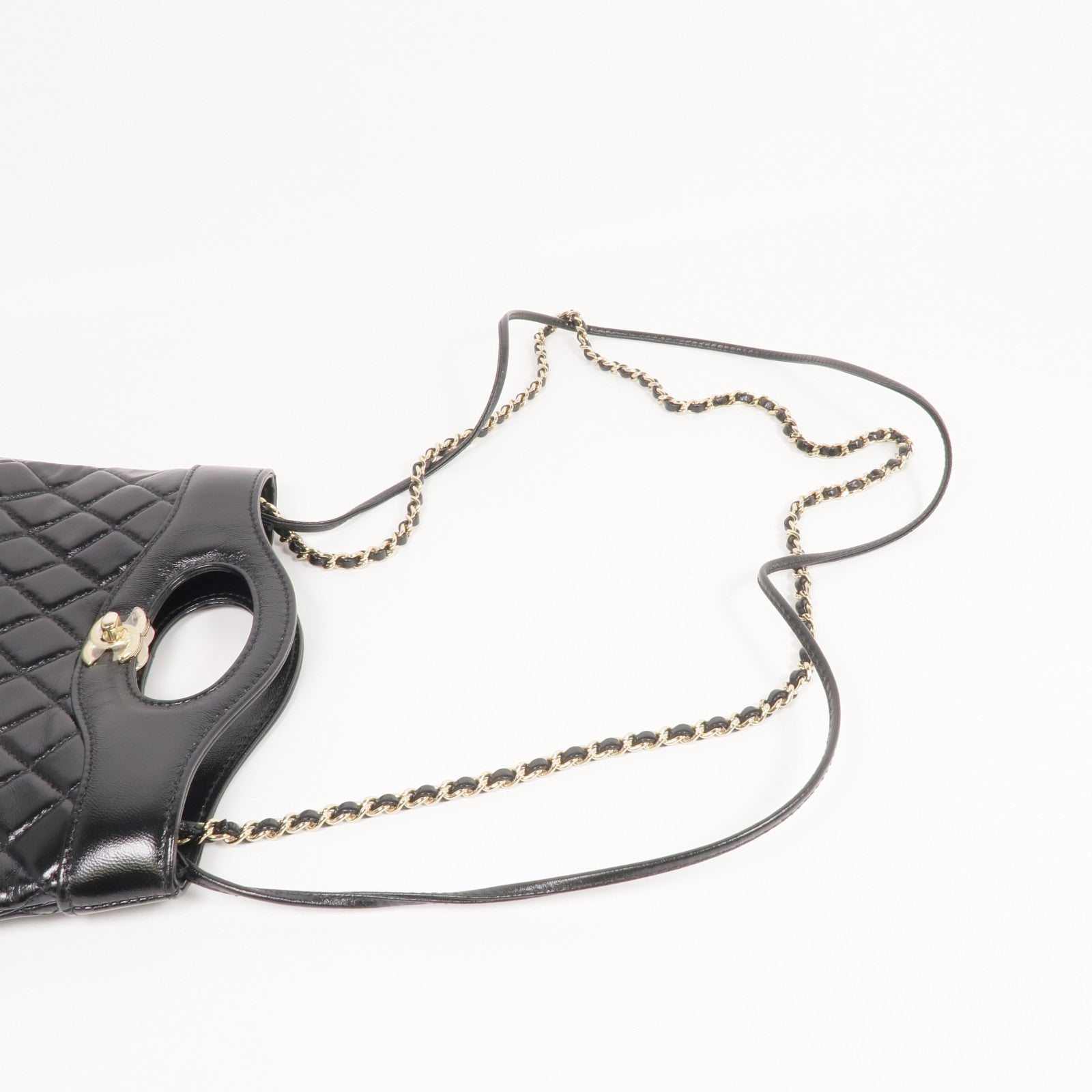 CHANEL 牛皮皮革31 Mini Shopping Bag金扣手挽肩背兩用袋