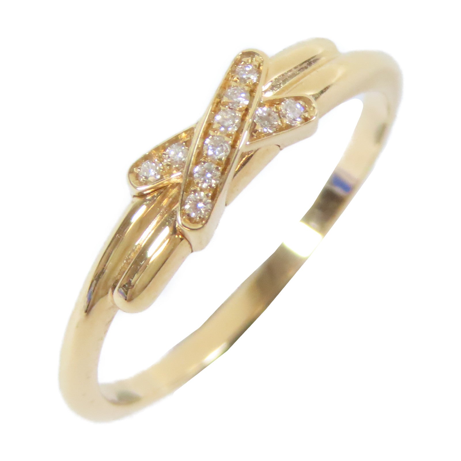 Chaumet 18K玫瑰金Diamond Ring鑽石戒指Chaumet#53/US#6.5