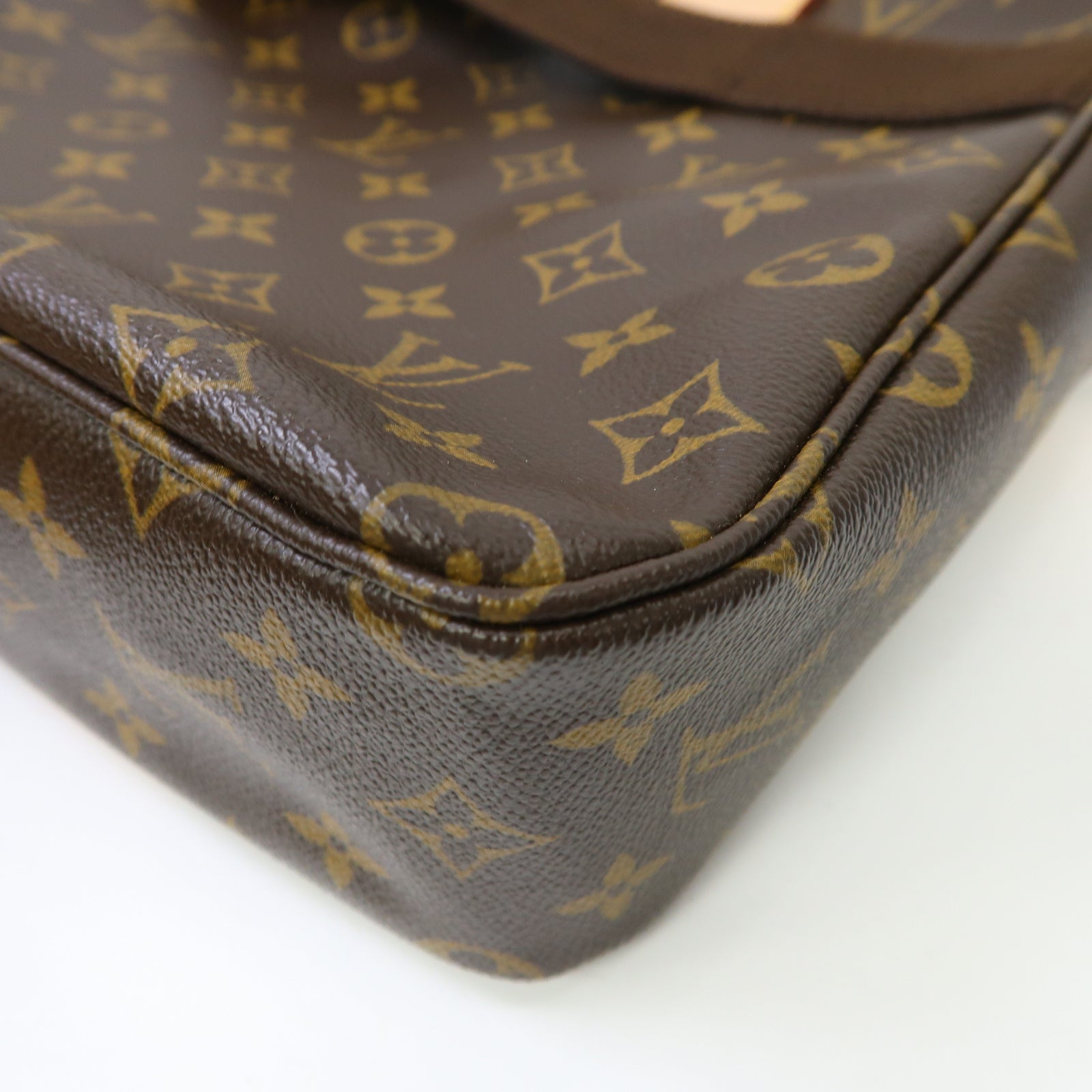 LOUIS VUITTON Monogram Sac Bosphore金扣手挽肩背兩用袋啡色