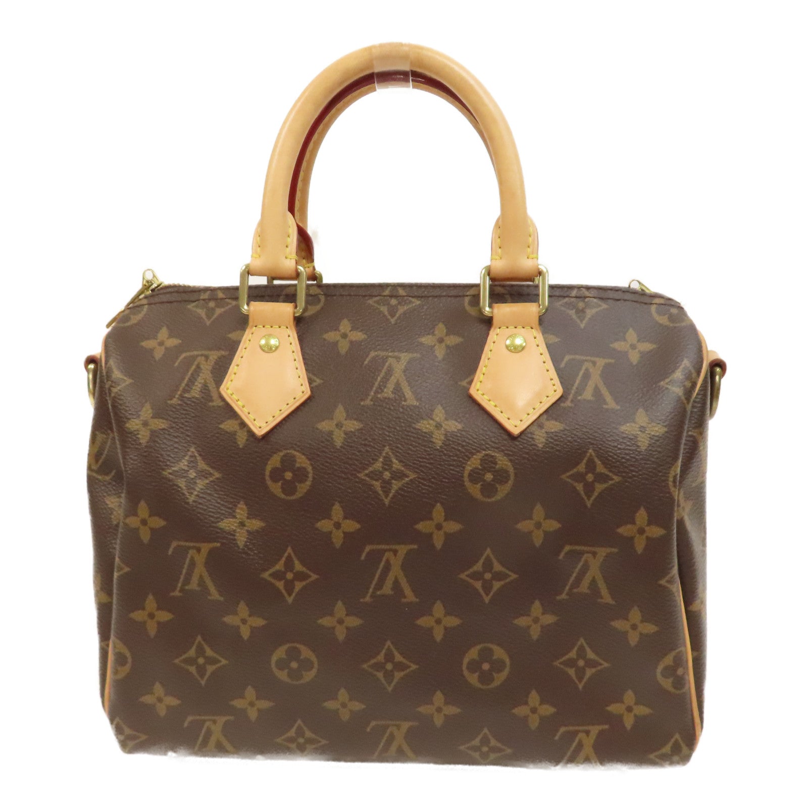 LOUIS VUITTON Monogram Speedy Bandouliere 25金扣手挽肩背兩用袋啡色
