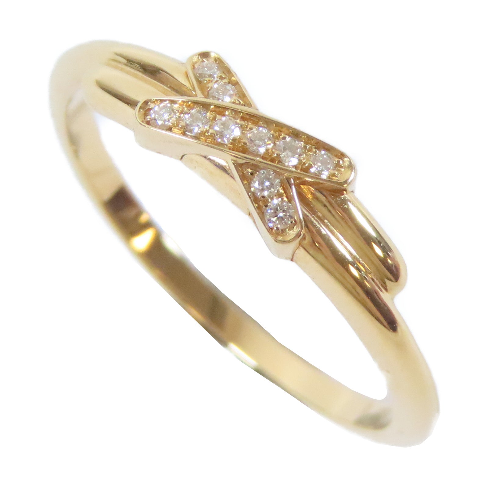 Chaumet 18K玫瑰金Diamond Ring鑽石戒指Chaumet#53/US#6.5