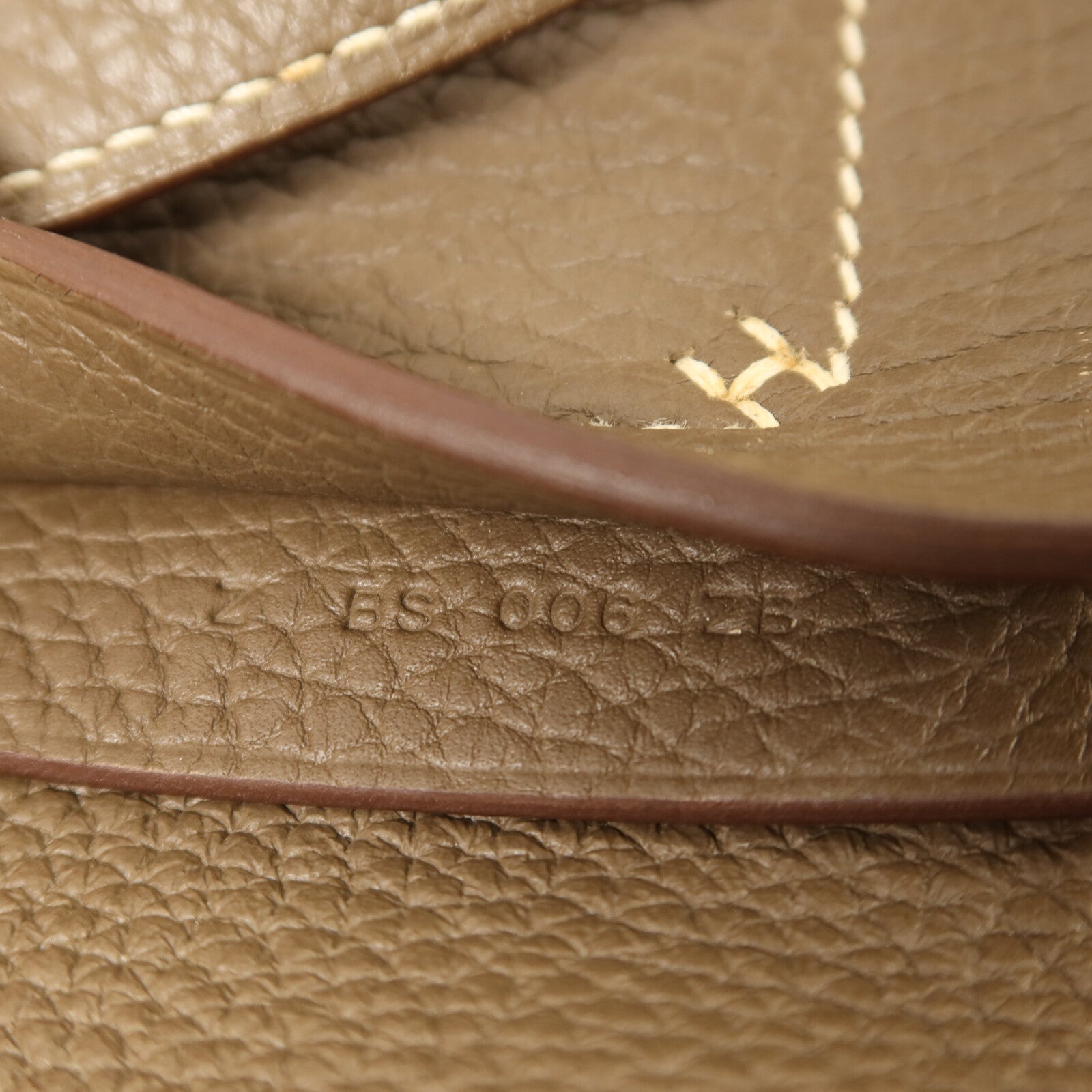 HERMES Clemence皮革Cabasellier 31手挽袋Etoupe