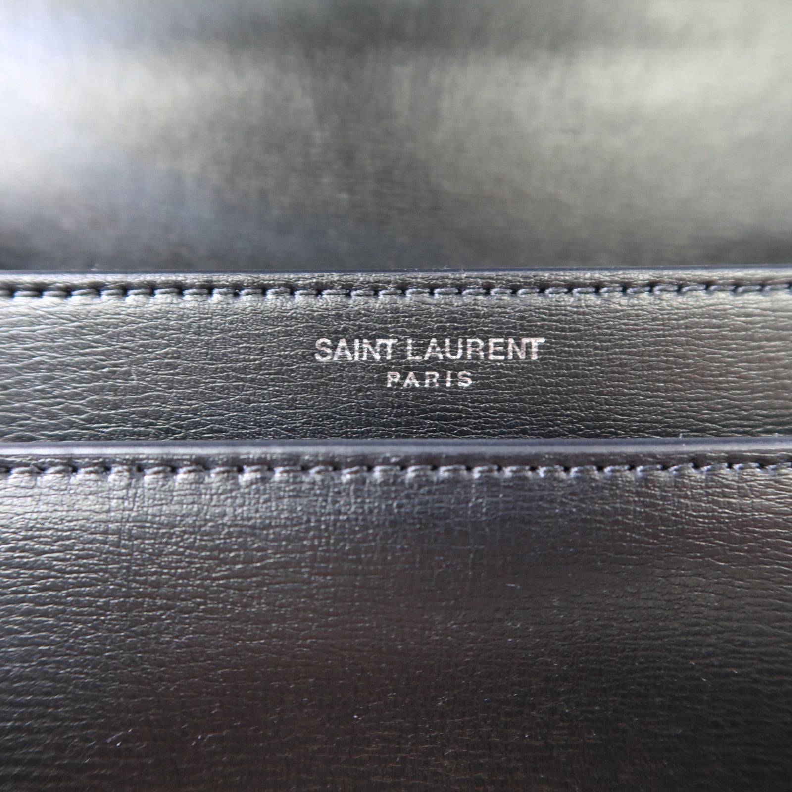 SAINT LAURENT 牛皮皮革Sunset Medium銀扣鏈帶肩背袋