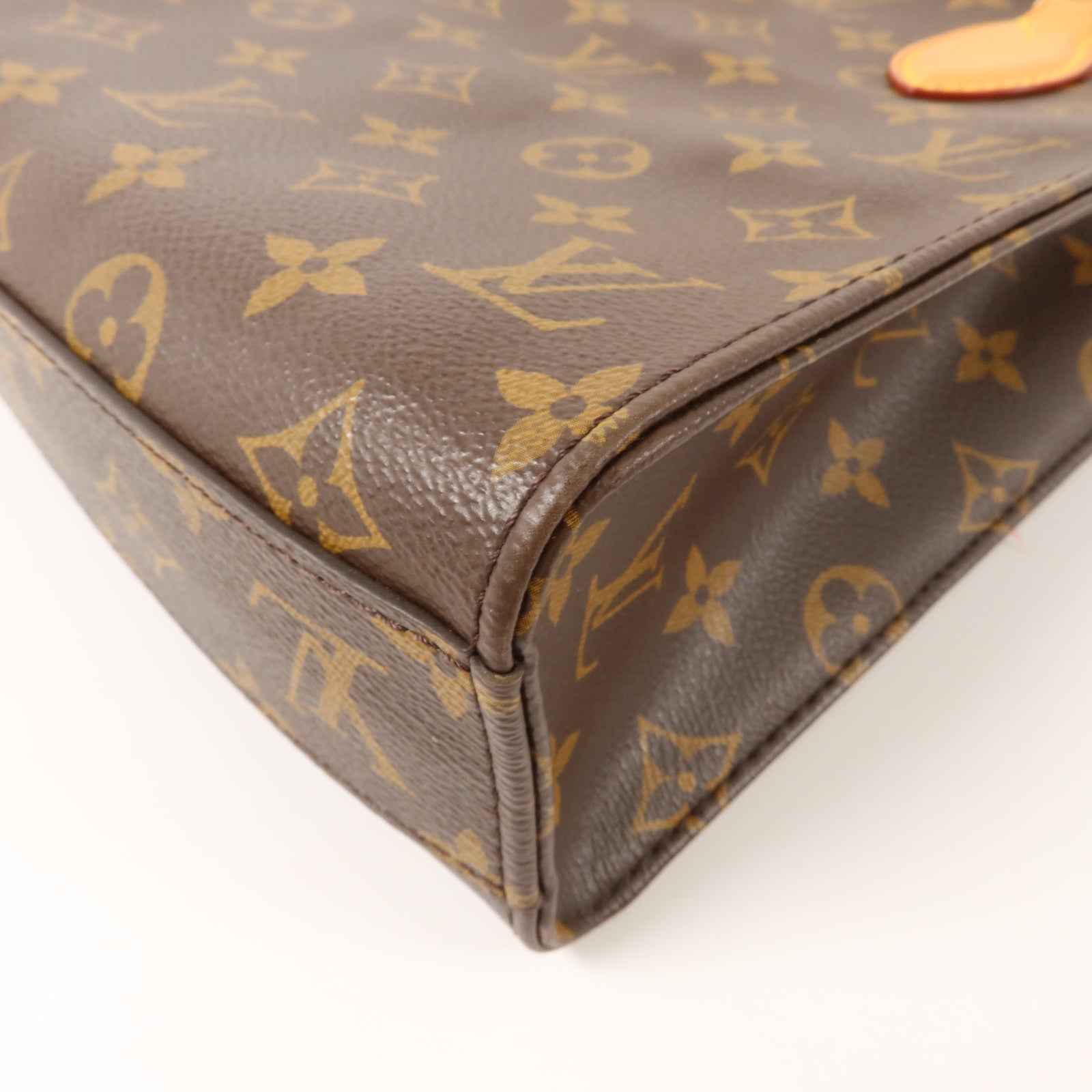 LOUIS VUITTON Monogram Sac Plat BB金扣手挽肩背兩用袋