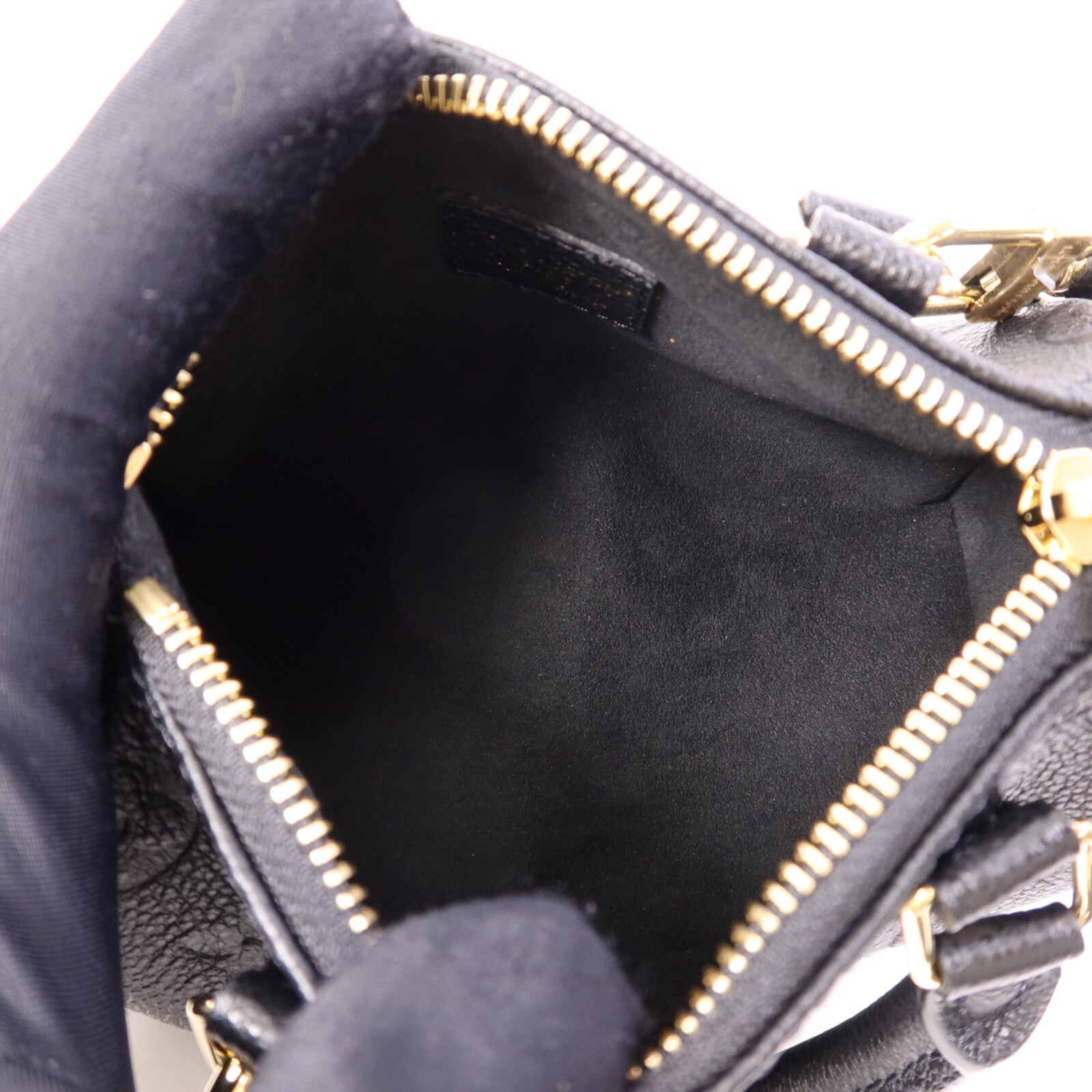 LOUIS VUITTON Monogram Empreinte Nano Speedy金扣肩背袋