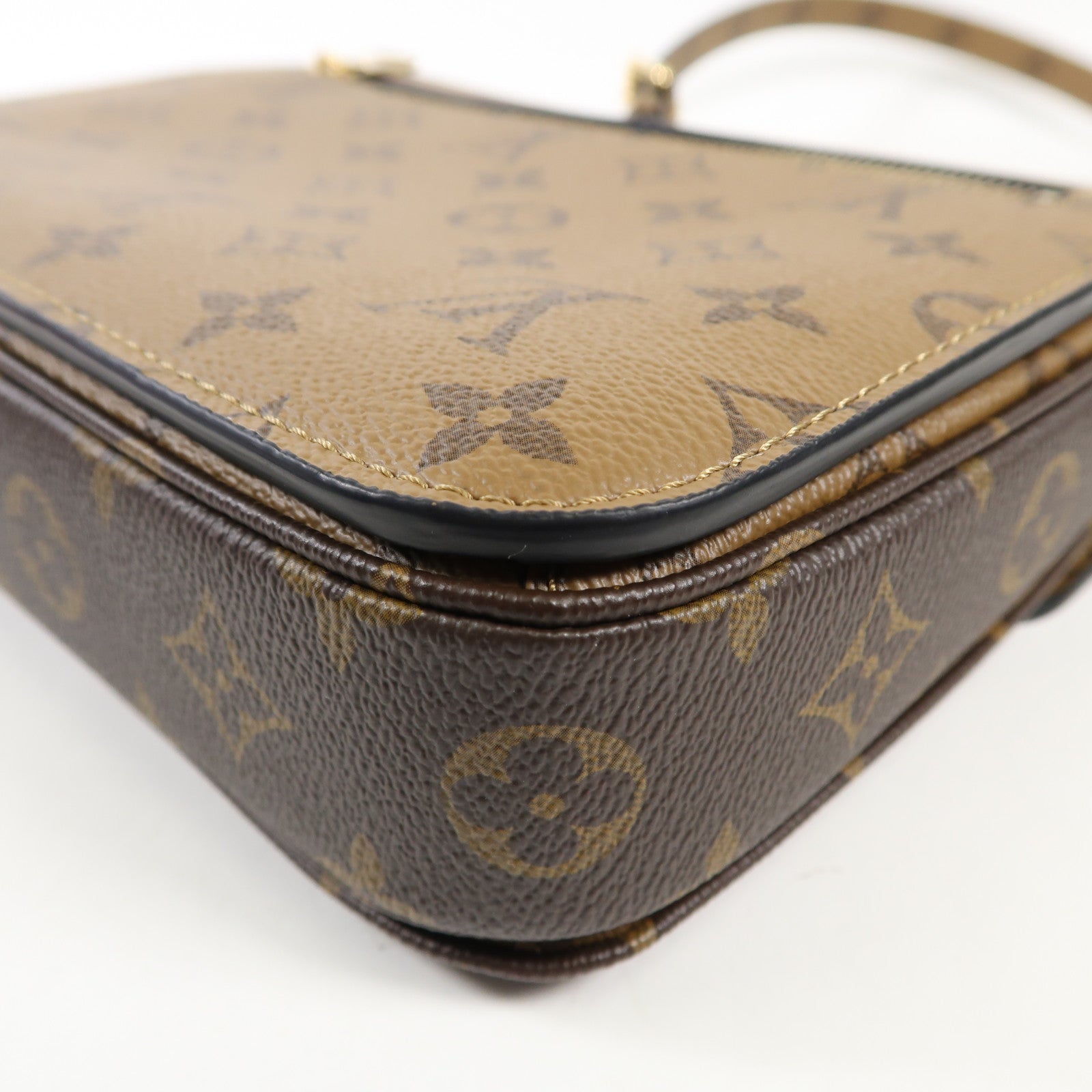LOUIS VUITTON Monogram Reverse Pochette Metis金扣手挽肩背兩用袋