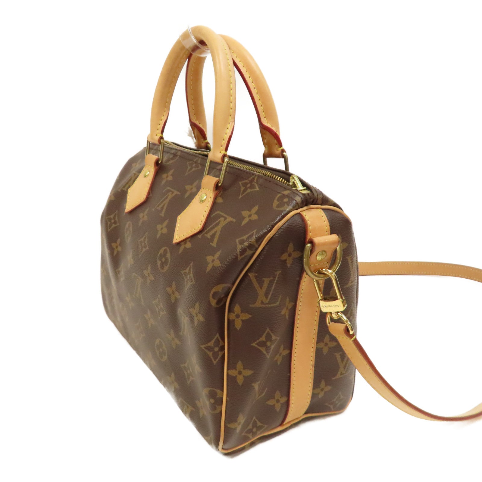 LOUIS VUITTON Monogram Speedy Bandouliere 25金扣手挽肩背兩用袋啡色