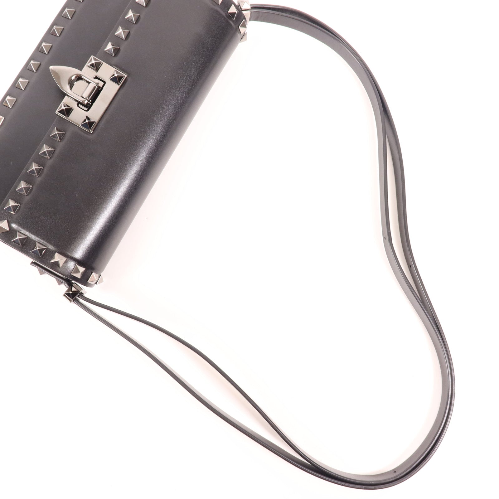 Valentino 牛皮皮革Shoulder Bag銀扣肩背袋