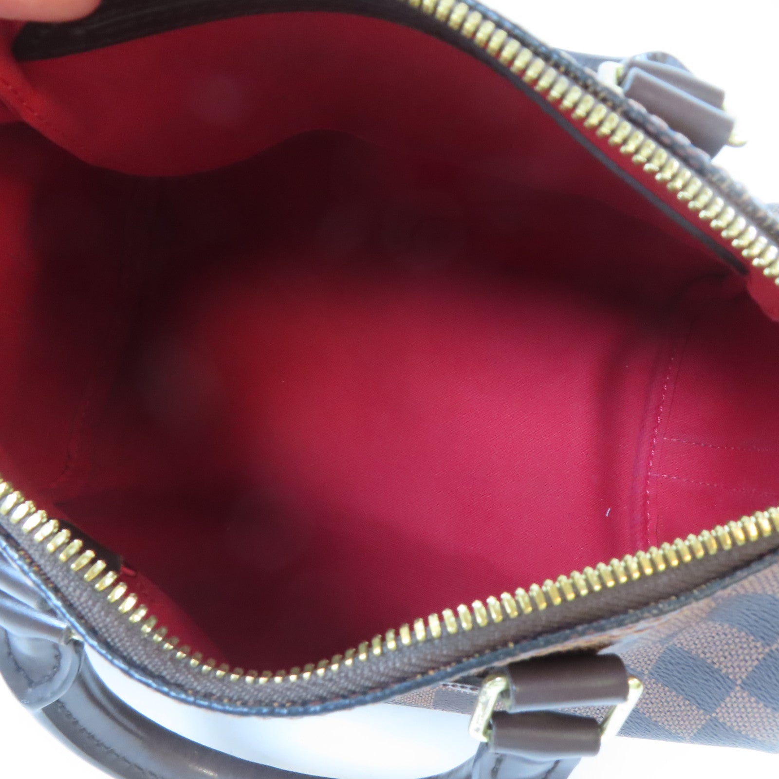 LOUIS VUITTON Damier Speedy Bandouliere 25金扣手挽肩背兩用袋啡色