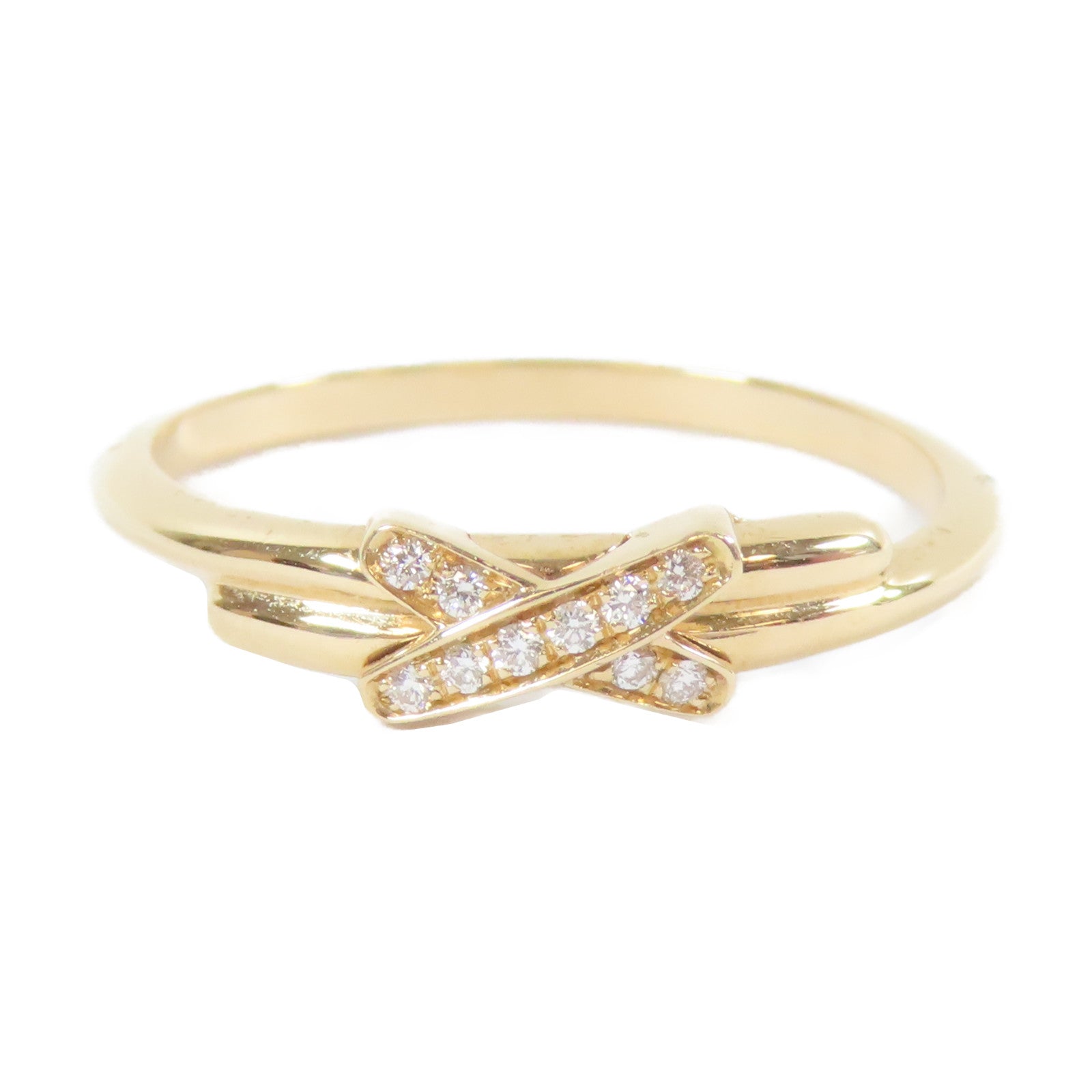 Chaumet 18K玫瑰金Diamond Ring鑽石戒指Chaumet#53/US#6.5
