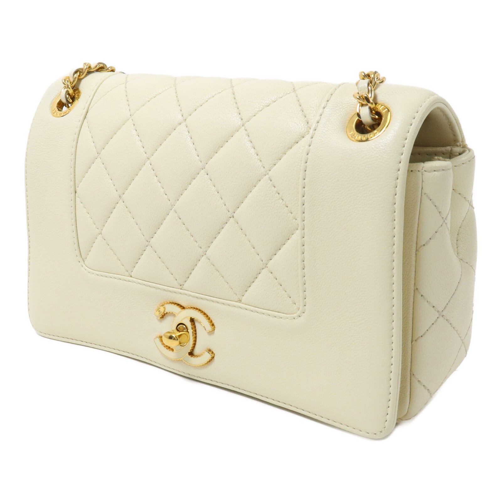 CHANEL 羊皮皮革Mademoiselle Vintage Flap Bag鏈帶肩背袋