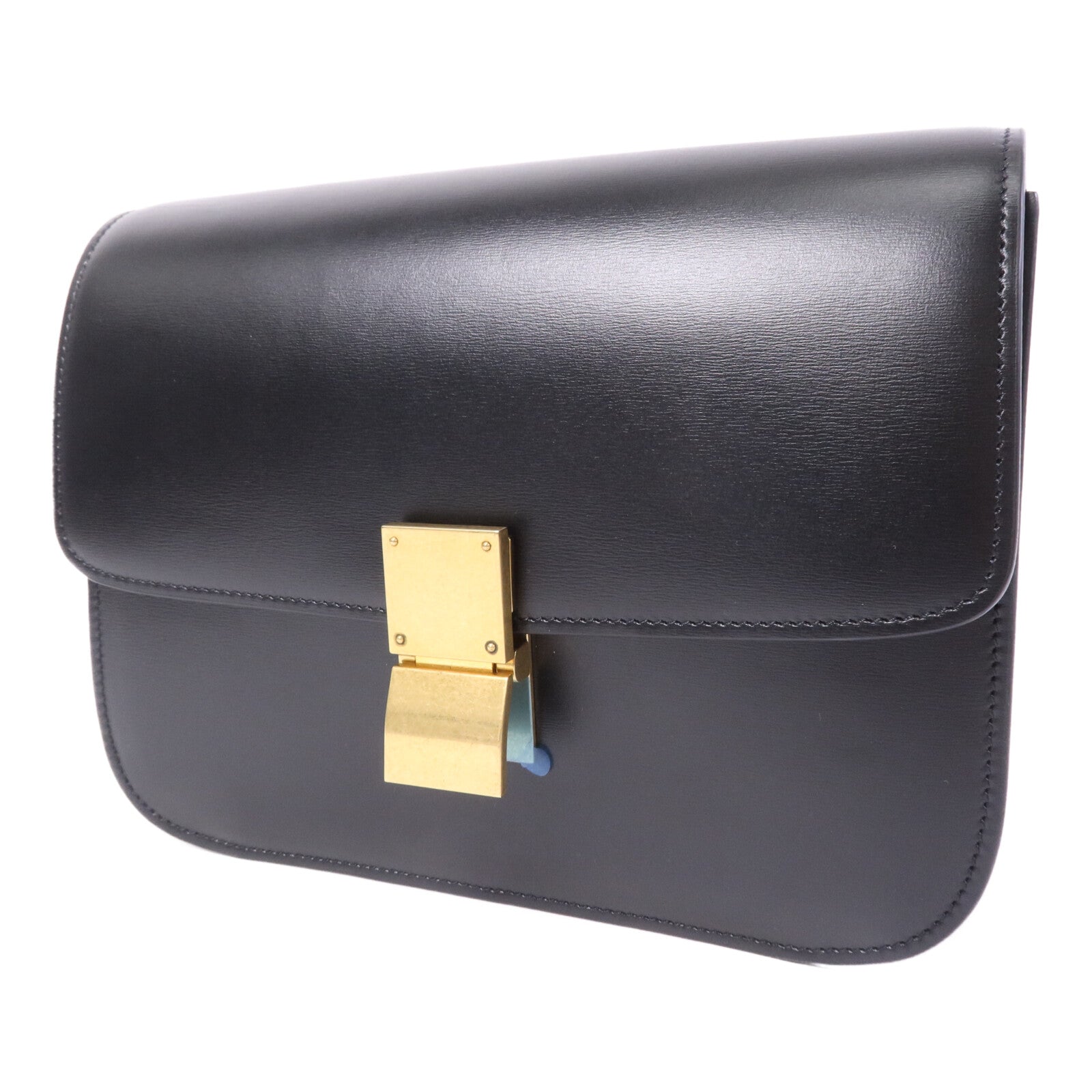 CELINE 牛皮皮革Classic Box金扣肩背袋