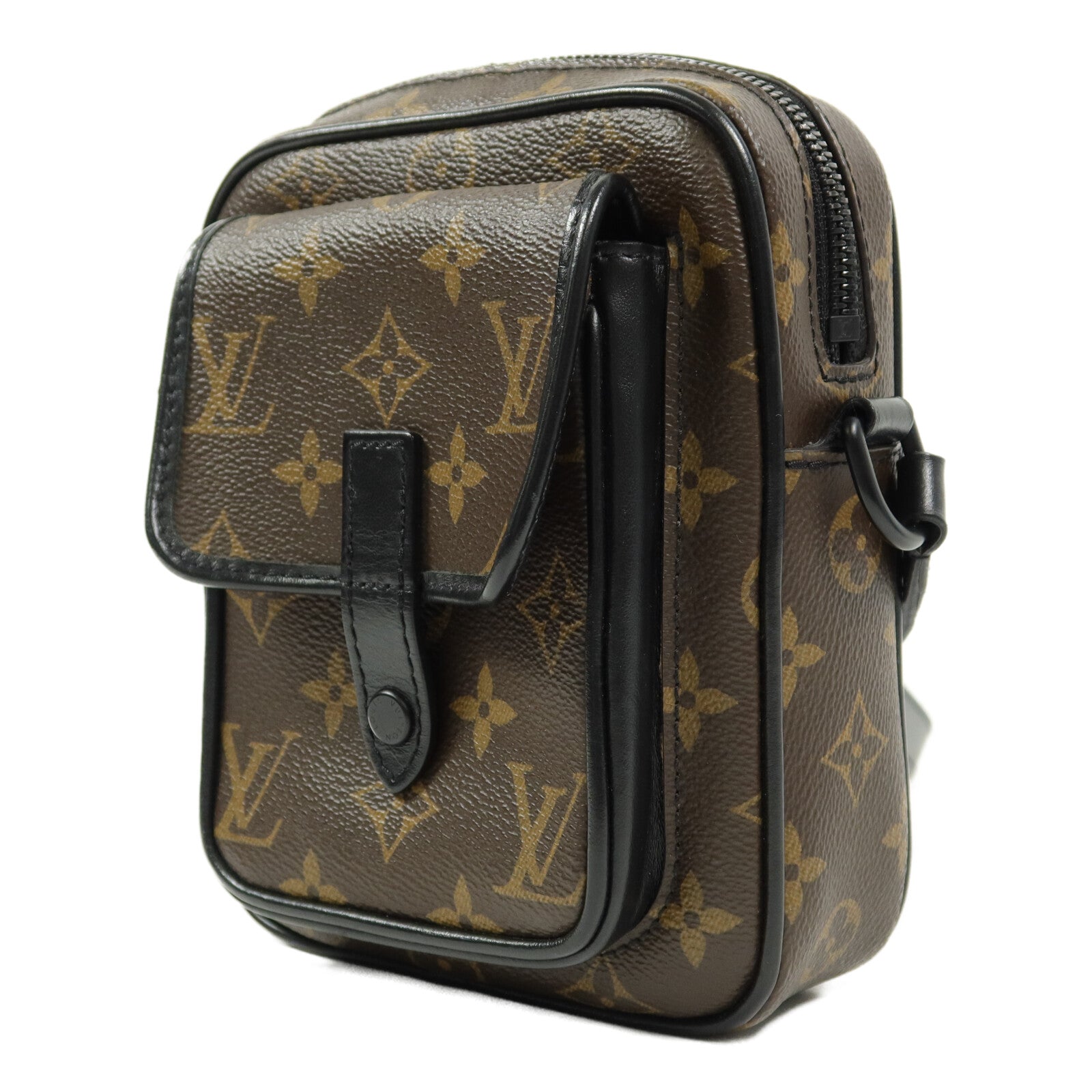 LOUIS VUITTON Monogram Macassar Christopher Wearable Wallet肩背袋