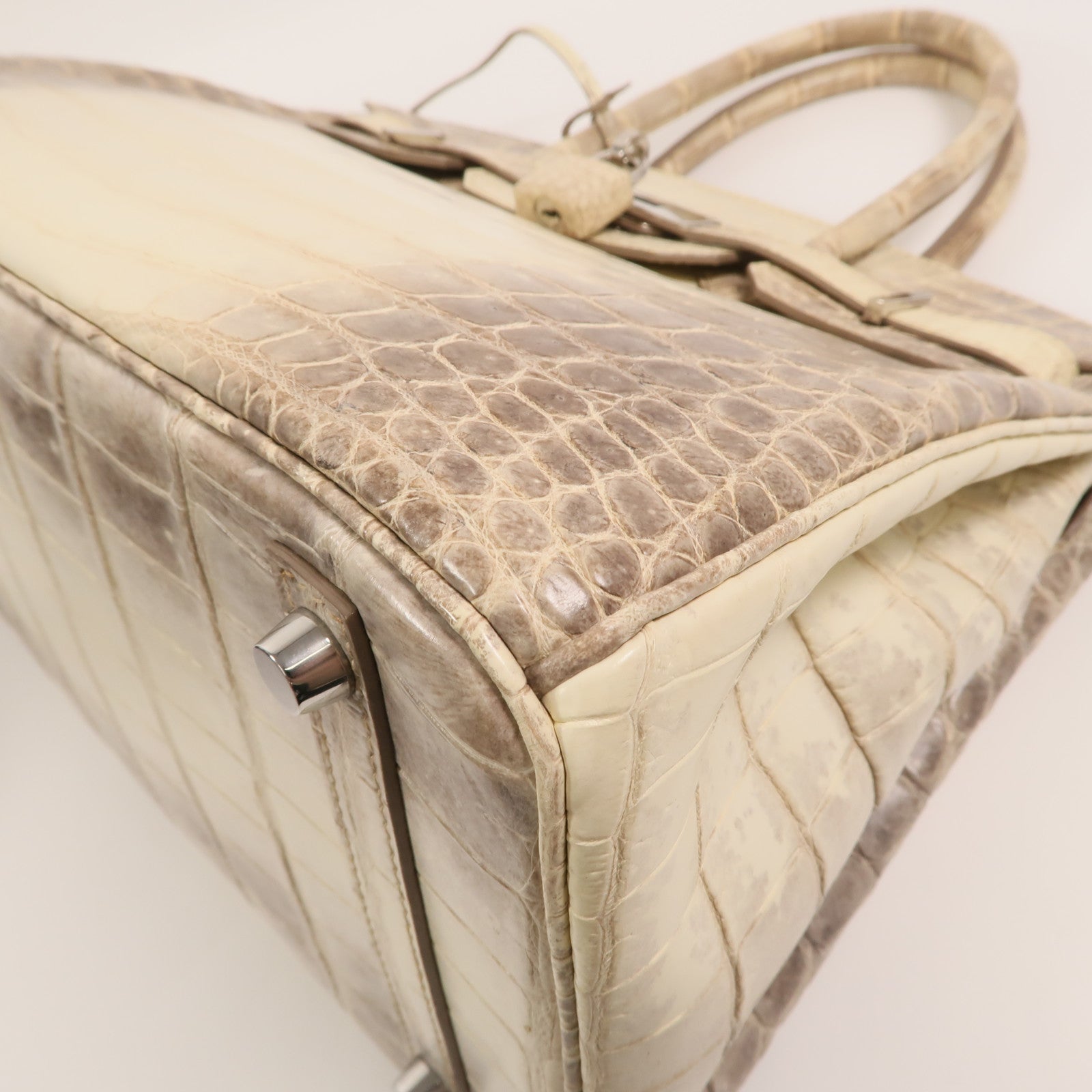 HERMES 【激減優惠】Niloticus Crocodile皮革 Birkin 30Himalaya手挽袋Mousse