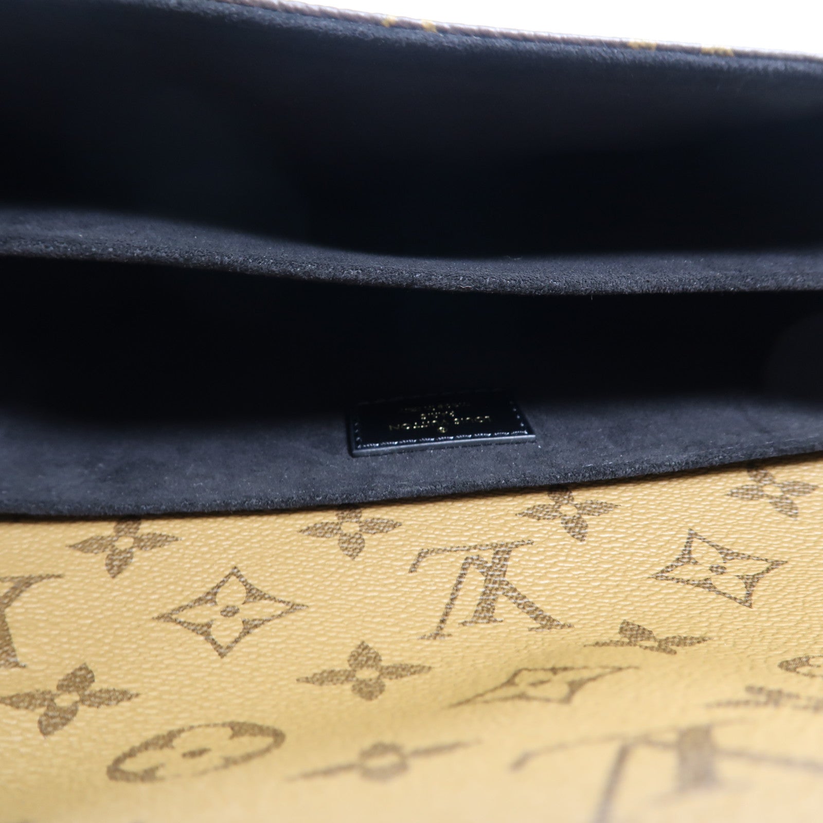 LOUIS VUITTON Monogram Reverse Pochette Metis金扣手挽肩背兩用袋