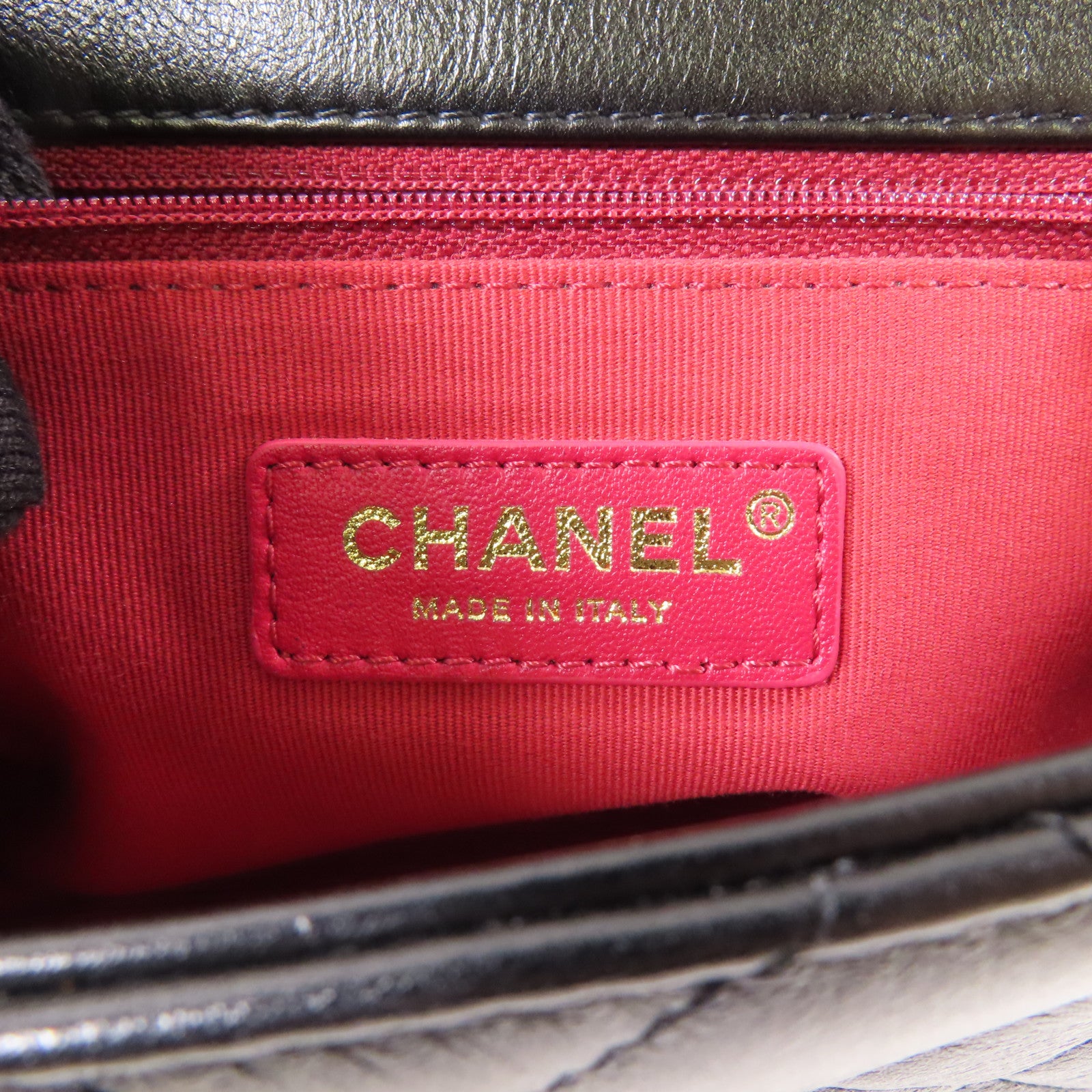 CHANEL 【激減優惠】牛皮皮革Chain Shoulder金扣鏈帶肩背袋