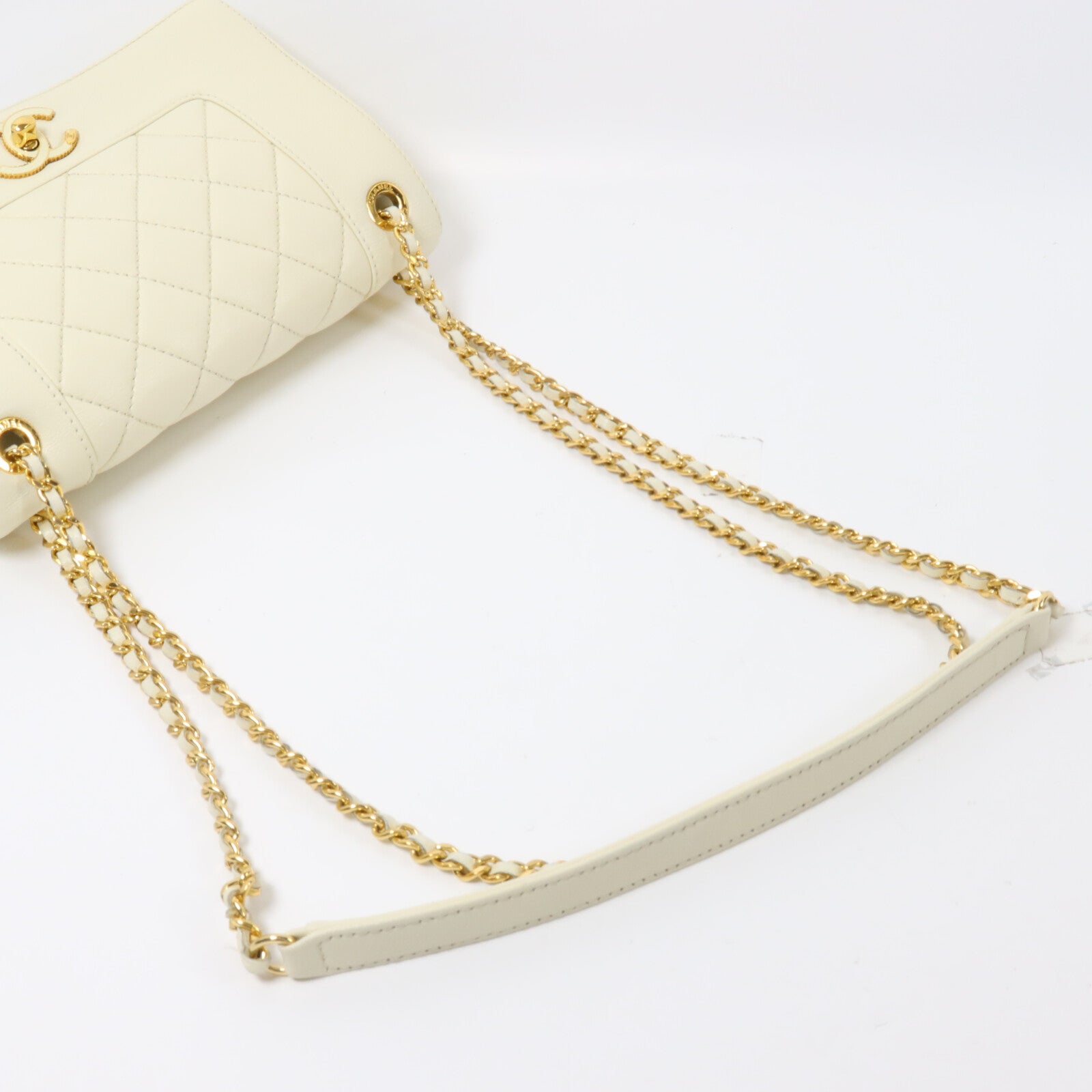 CHANEL 羊皮皮革Mademoiselle Vintage Flap Bag鏈帶肩背袋