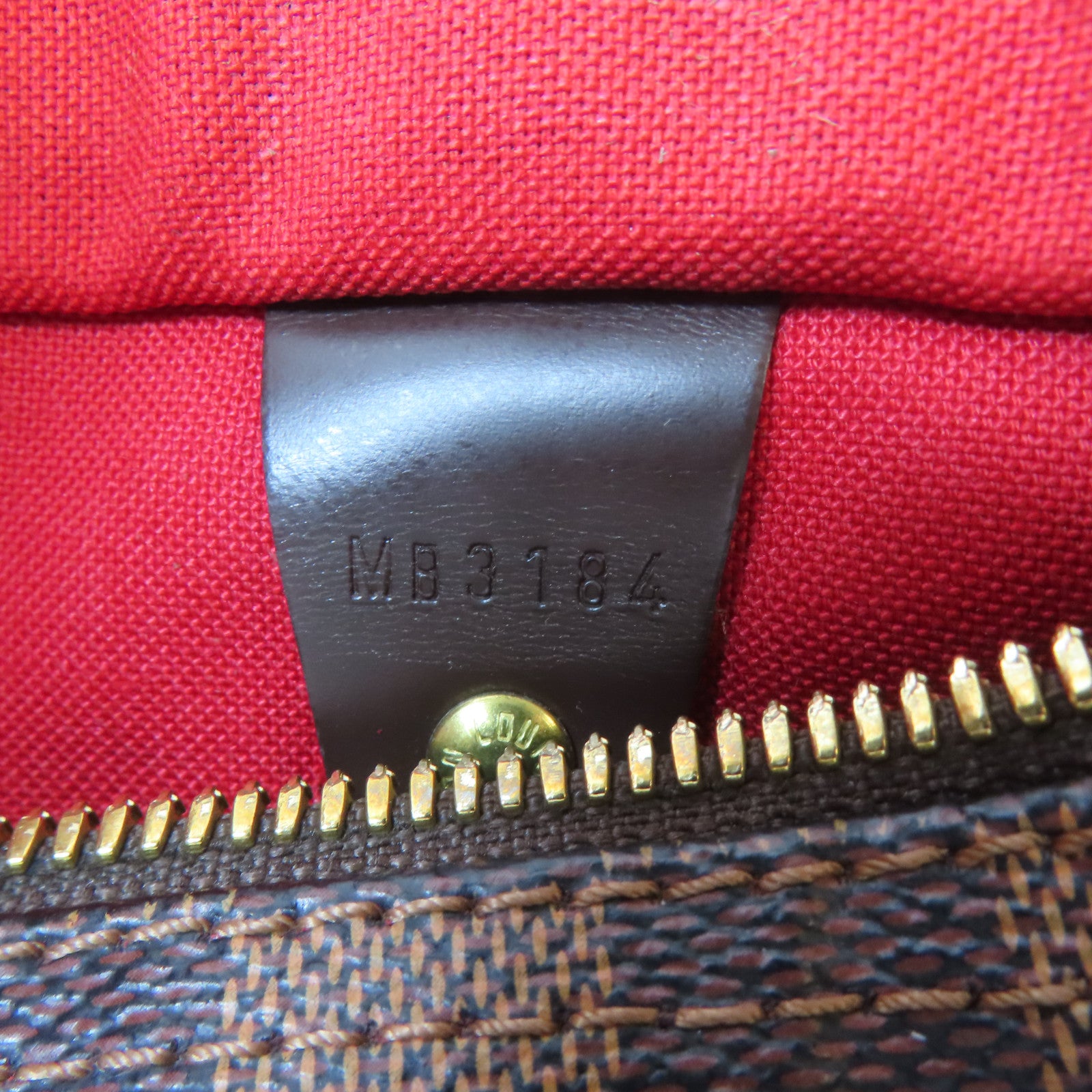 LOUIS VUITTON Damier Speedy Bandouliere 25金扣手挽肩背兩用袋啡色