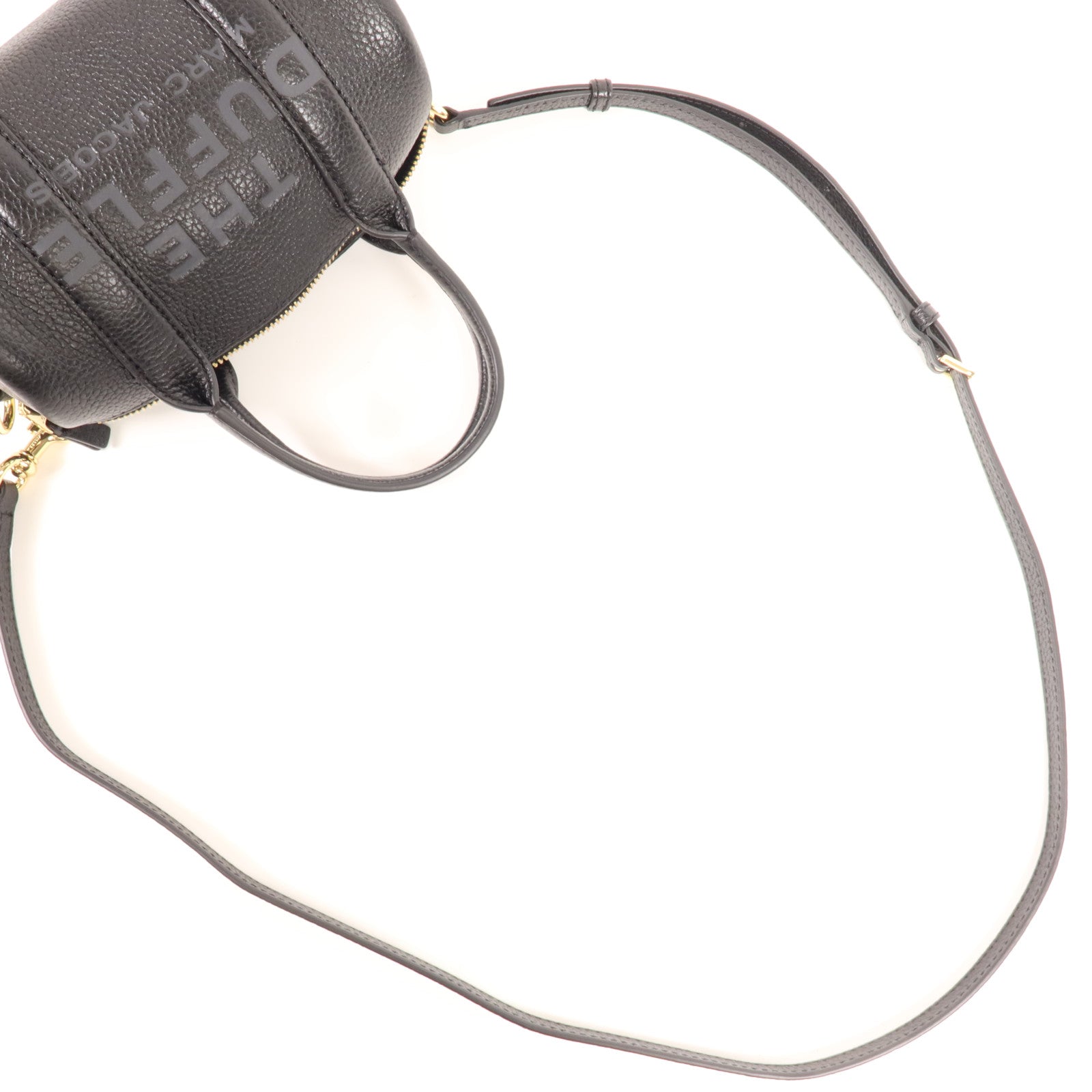 MARC JACOBS 牛皮皮革Mini Duffle Bag金扣手挽肩背兩用袋