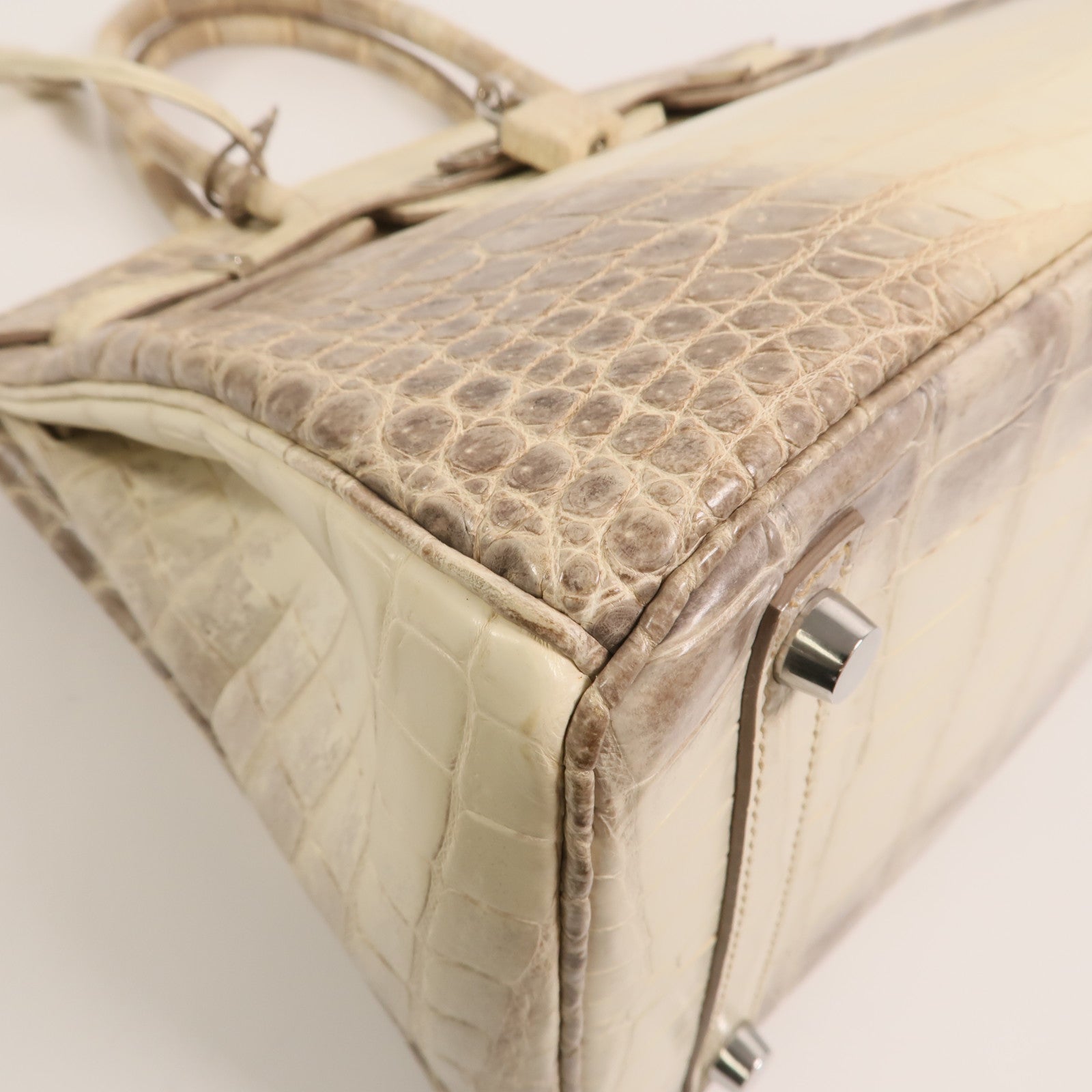 HERMES 【激減優惠】Niloticus Crocodile皮革 Birkin 30Himalaya手挽袋Mousse