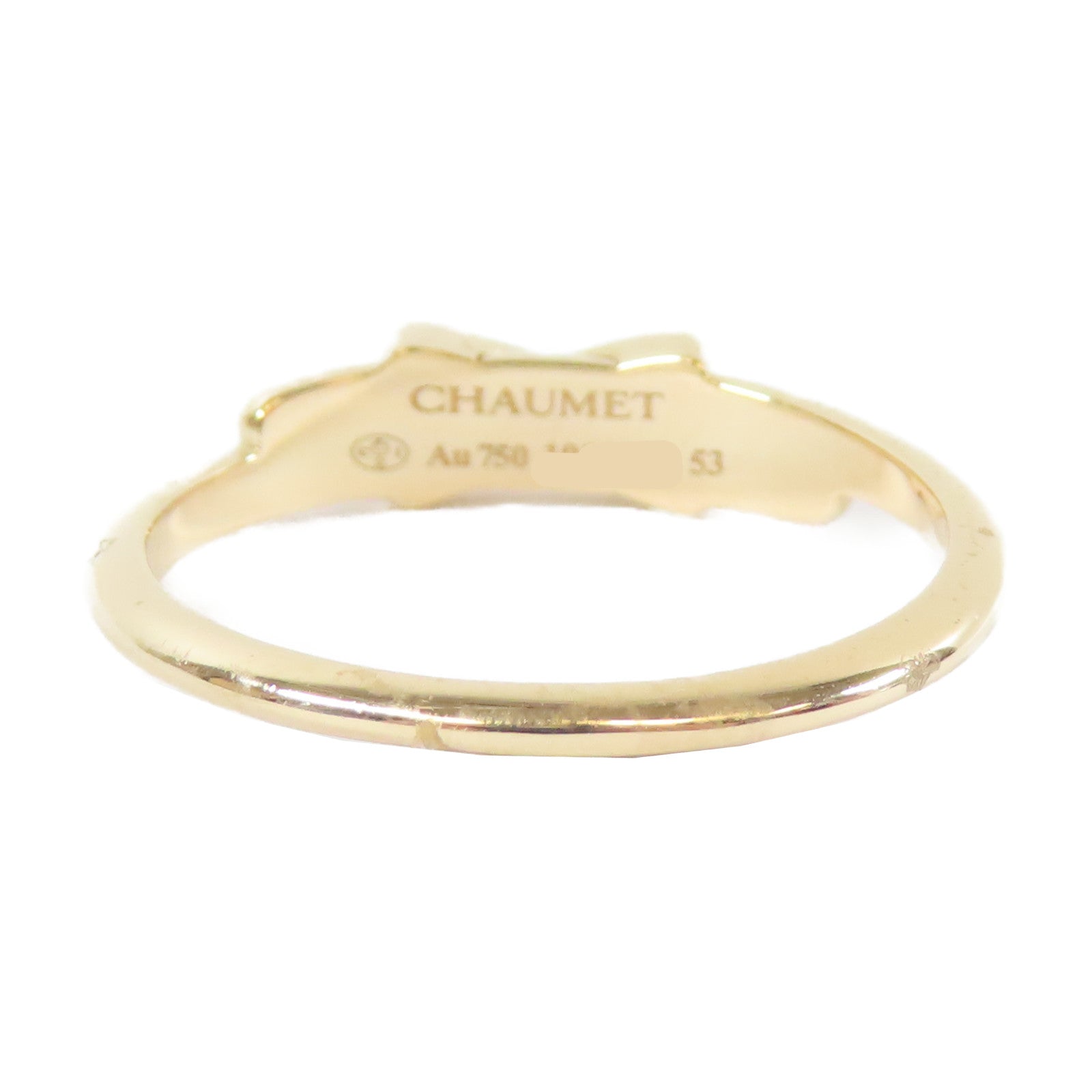 Chaumet 18K玫瑰金Diamond Ring鑽石戒指Chaumet#53/US#6.5