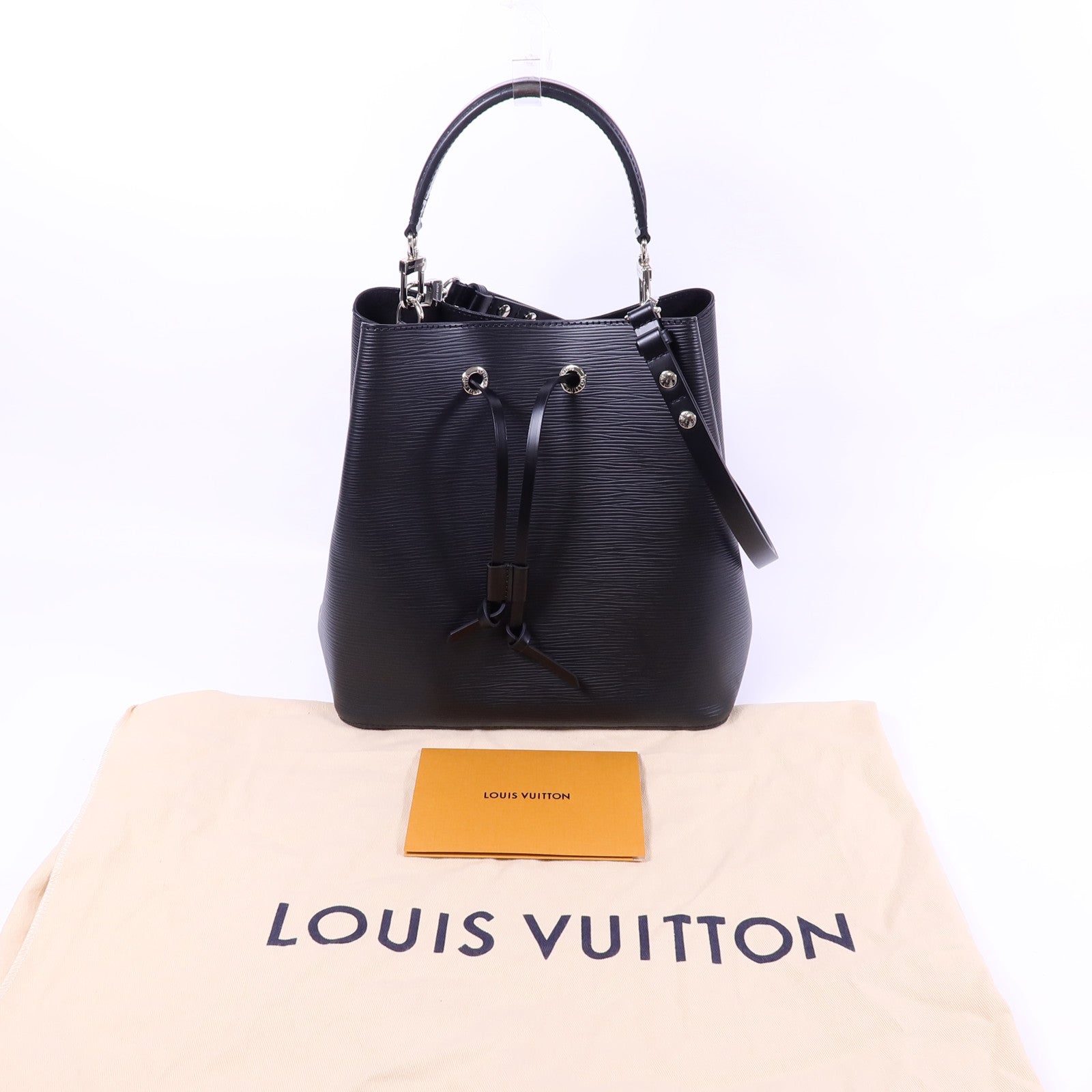 LOUIS VUITTON Epi Neo Noe MM銀扣手挽肩背兩用袋