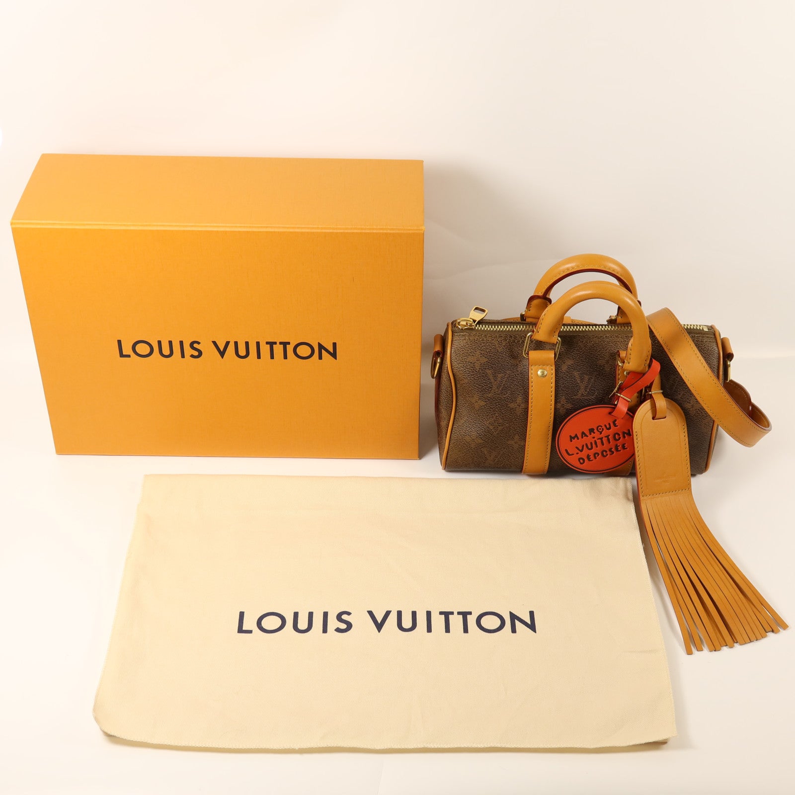 LOUIS VUITTON 【激減優惠】Monogram Dust Keepall Bandouliere 25金扣手挽肩背兩用袋