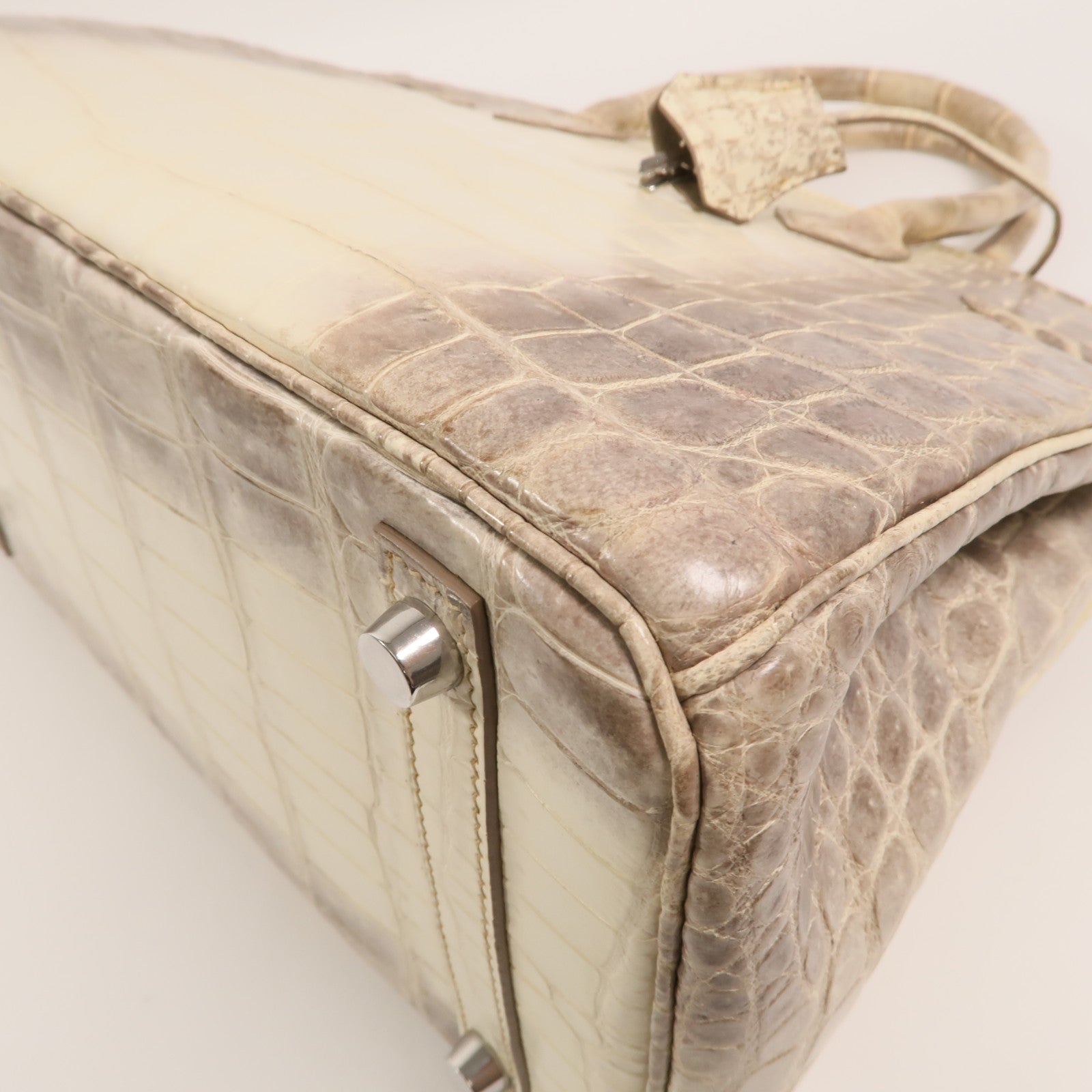 HERMES 【激減優惠】Niloticus Crocodile皮革 Birkin 30Himalaya手挽袋Mousse