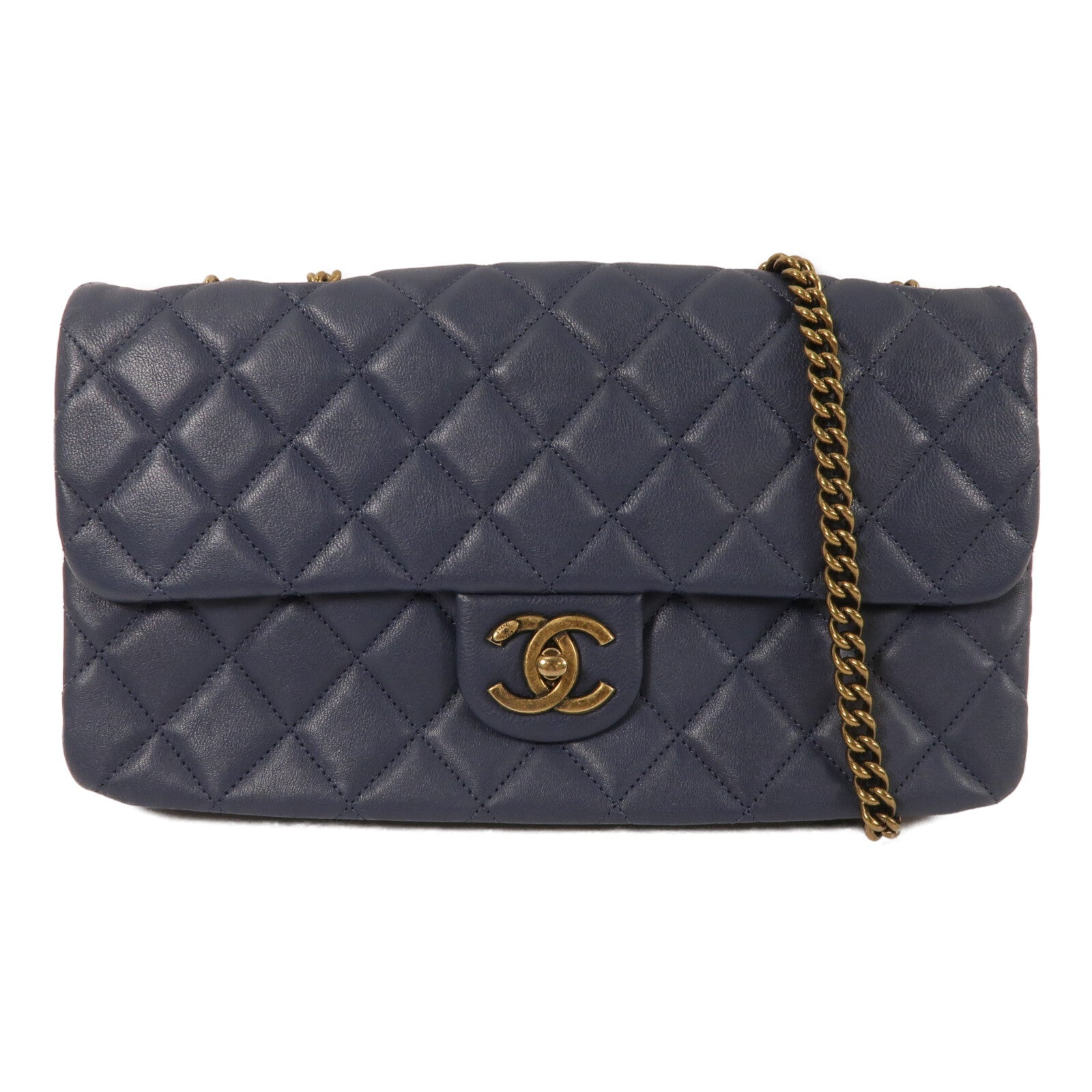 CHANEL 羊皮皮革Chain Shoulder鏈帶肩背袋