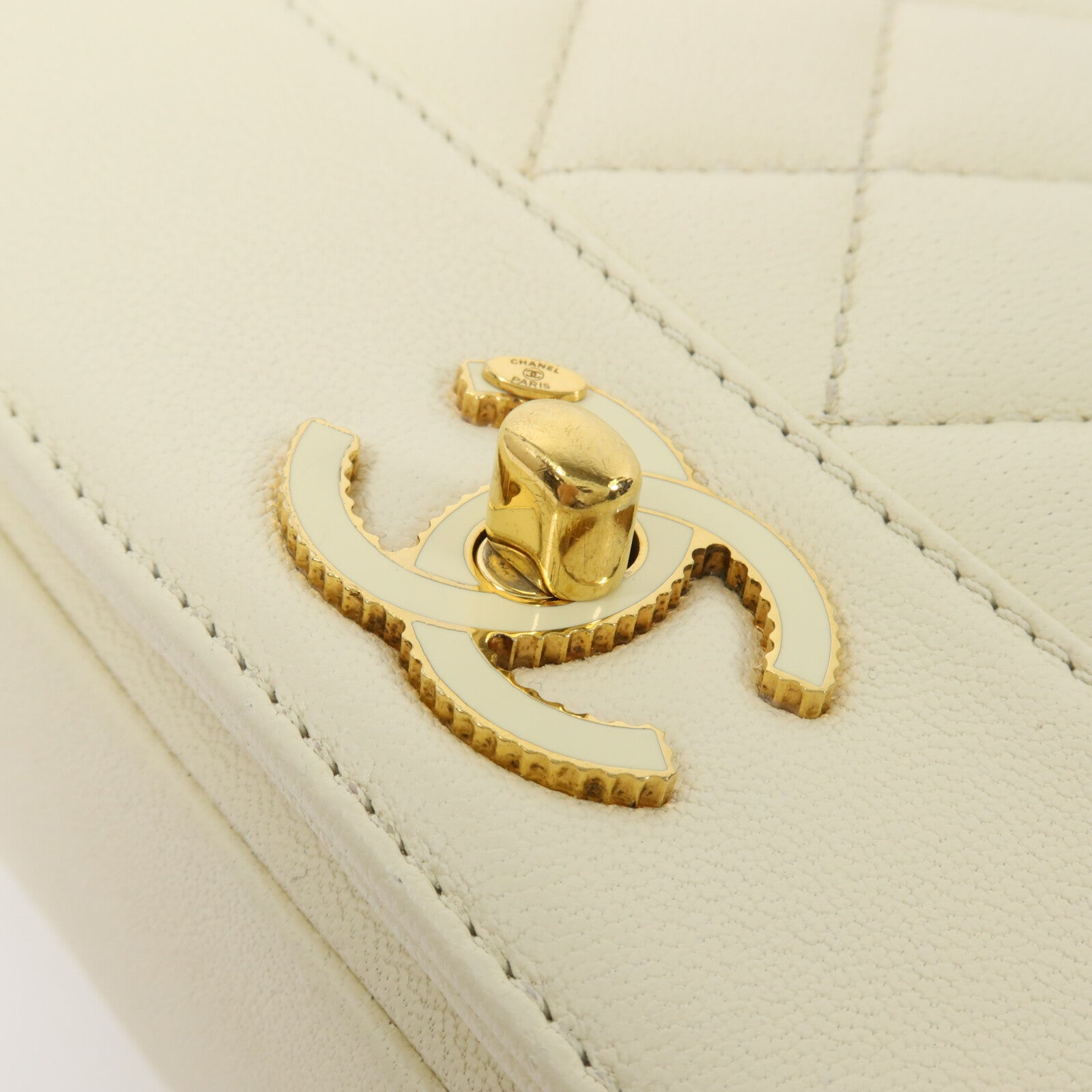 CHANEL 羊皮皮革Mademoiselle Vintage Flap Bag鏈帶肩背袋