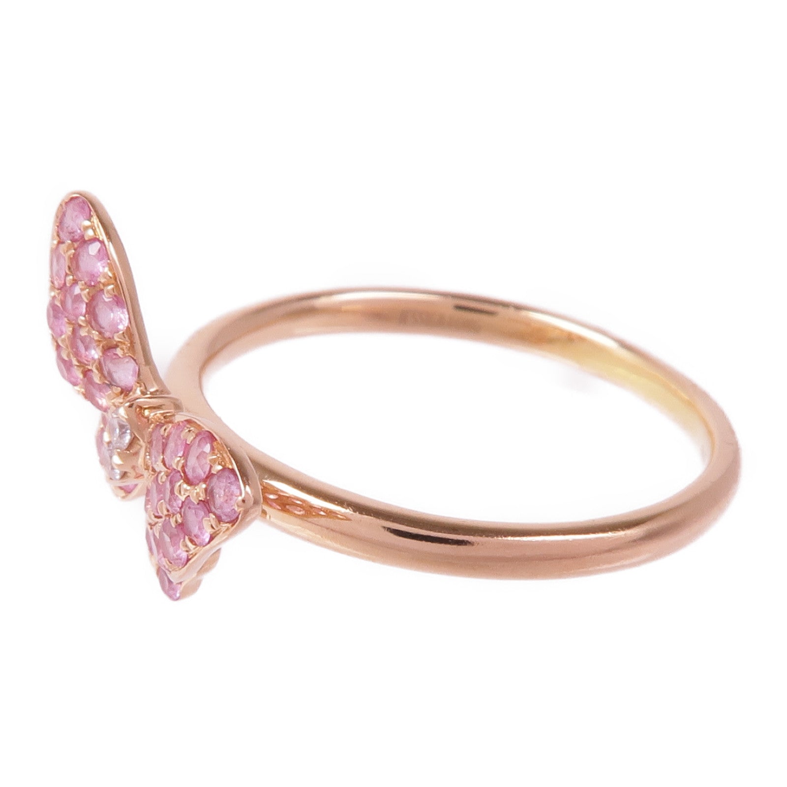 JEWELRY 18K玫瑰金Jessica Fong藍寶石鑽石戒指US#6.5