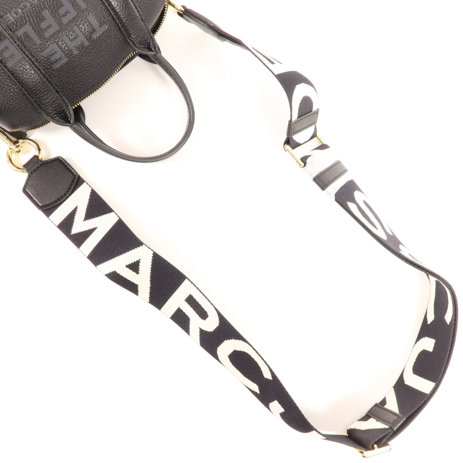 MARC JACOBS 牛皮皮革Mini Duffle Bag金扣手挽肩背兩用袋