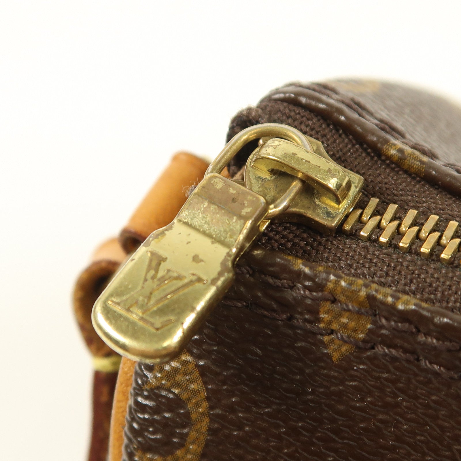 LOUIS VUITTON Monogram Nano Speedy金扣手挽肩背兩用袋