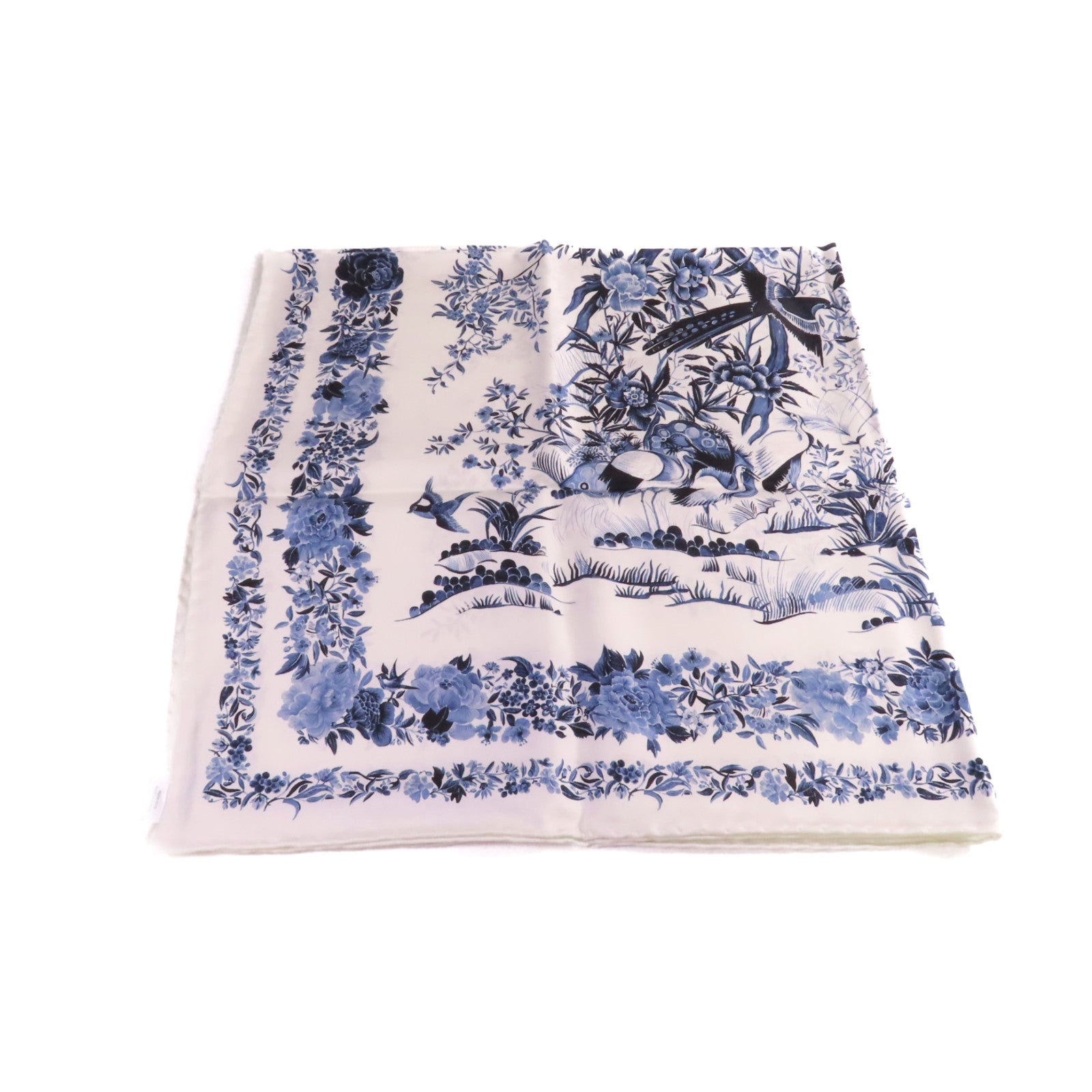 Dior 【激減優惠】絲質Scarf絲巾寶藍色/白色