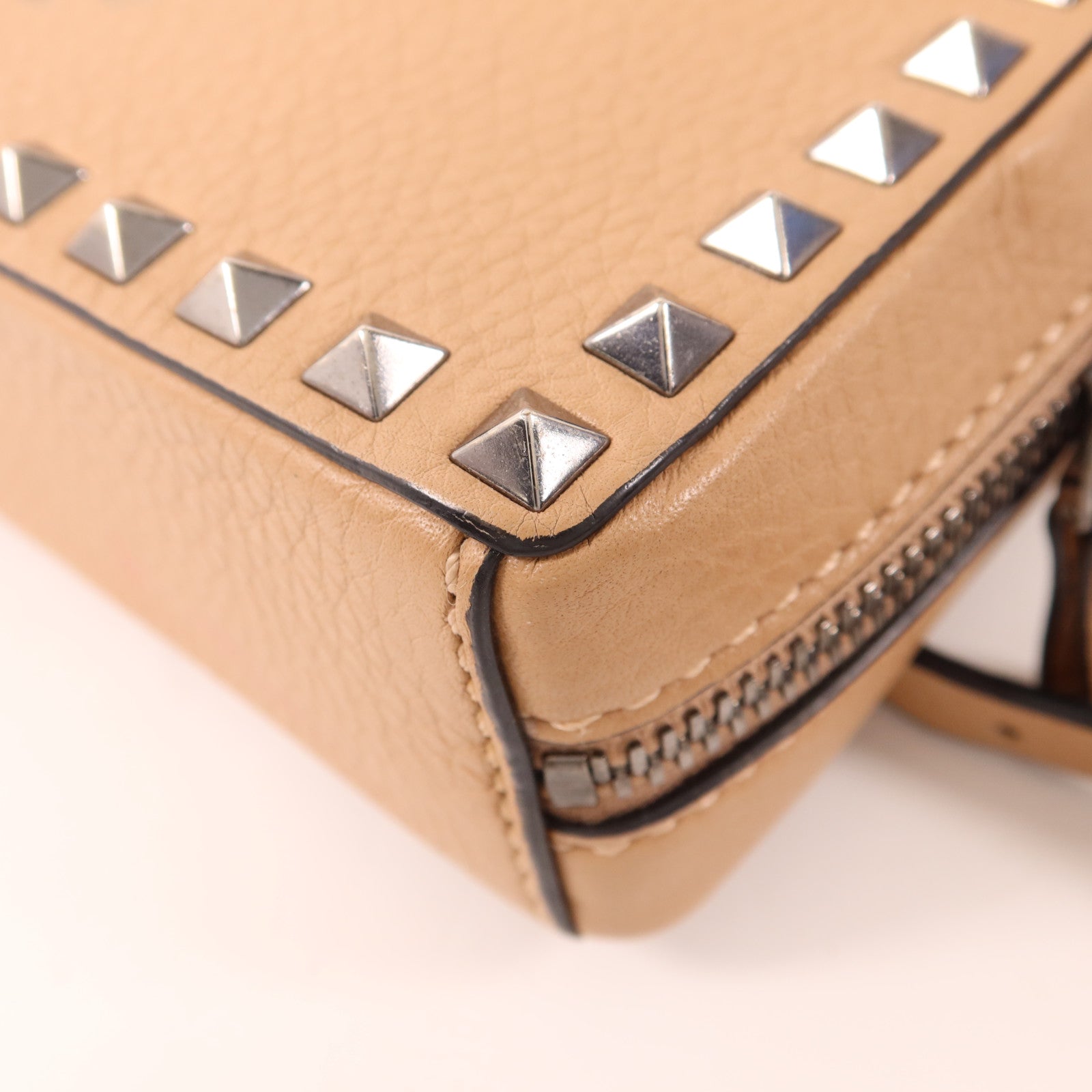 Valentino 牛皮皮革Rockstud Shoulder Bag手拿肩背兩用袋