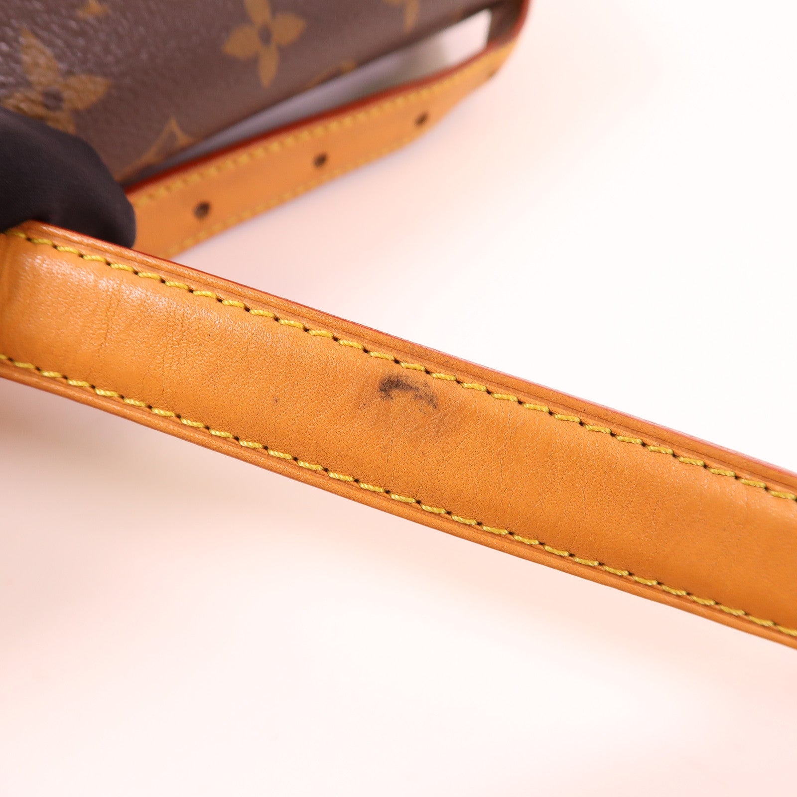 LOUIS VUITTON LV GHW Tambourin Shoulder Bag M44860 Monogram Brown