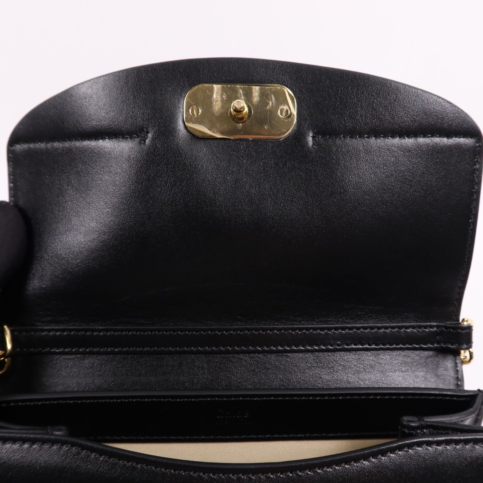 Chloe 牛皮皮革C Bag金扣鏈帶肩背袋