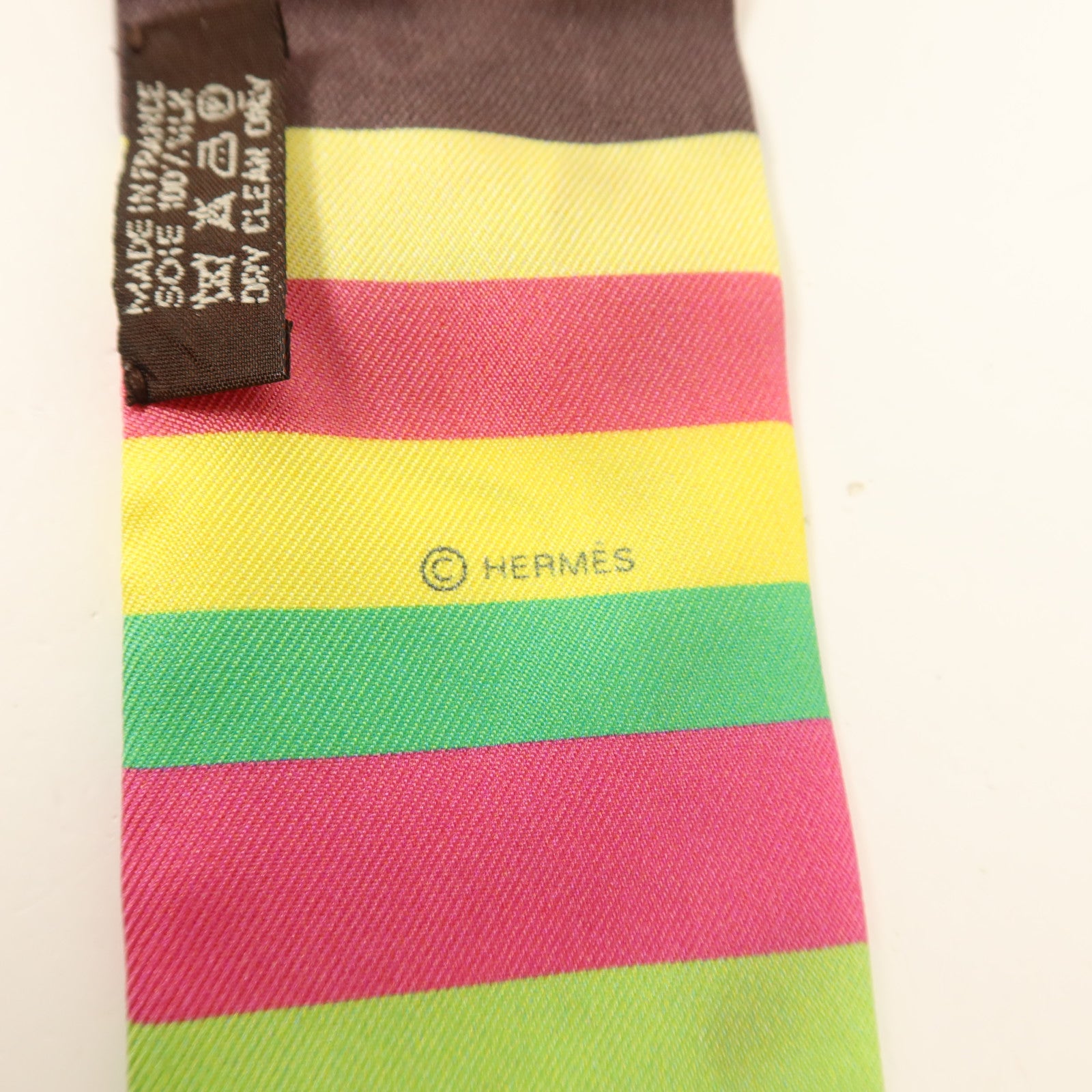 HERMES 絲質Twilly絲巾