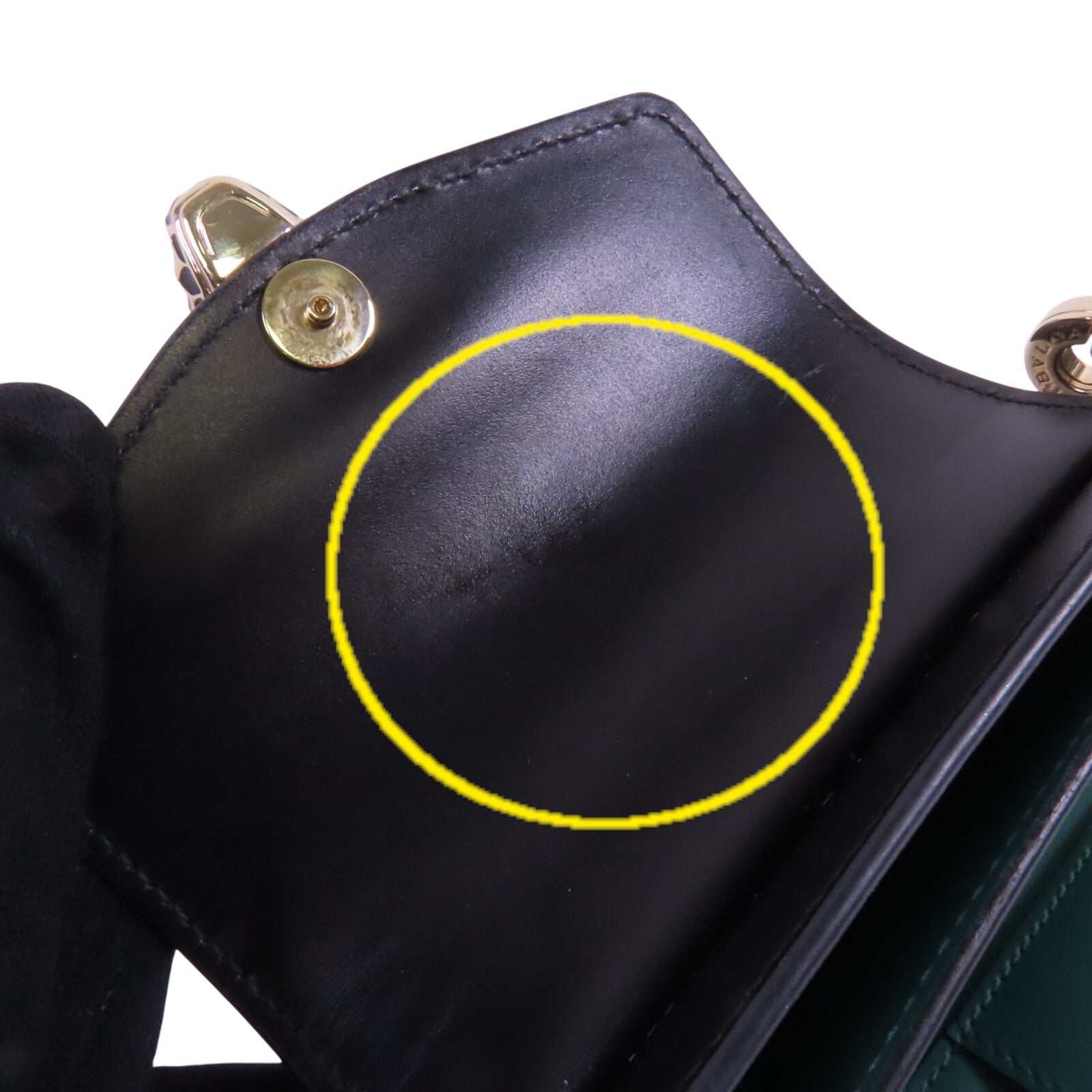 BVLGARI 牛皮皮革Chain Shoulder Bag金扣鏈帶肩背袋