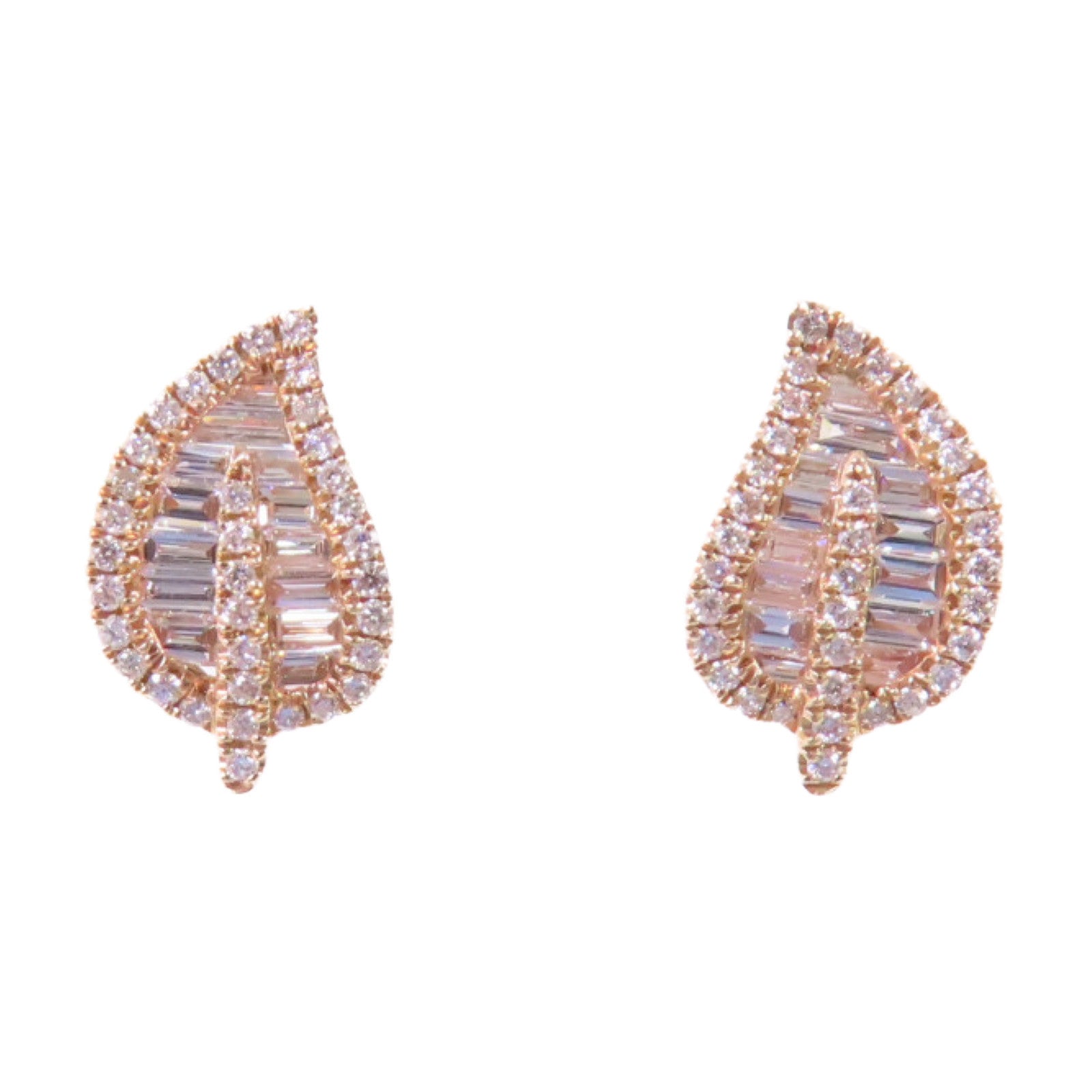 JEWELRY【激減優惠】 18K玫瑰金/鑽石Diamond Earrings金扣耳環